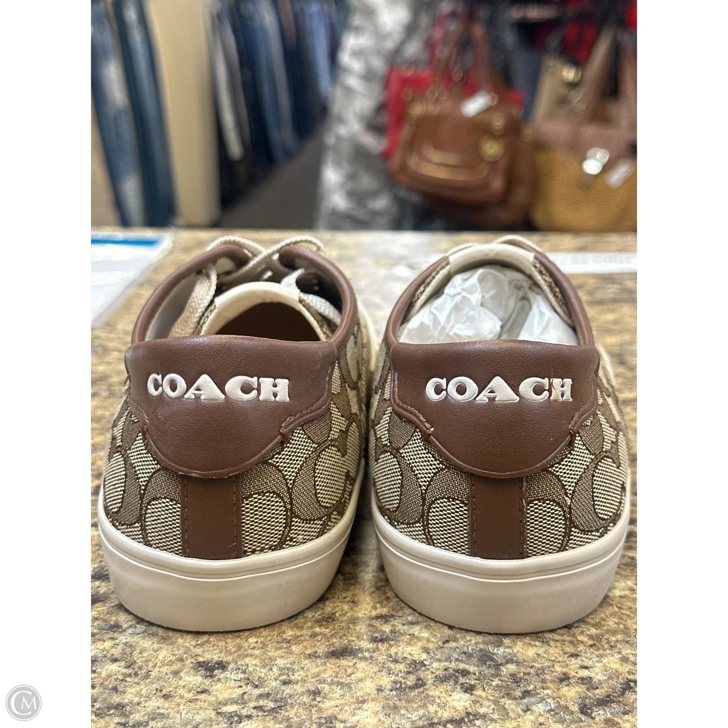 Shoes Designer By Coach In Brown & Cream, Size: 10