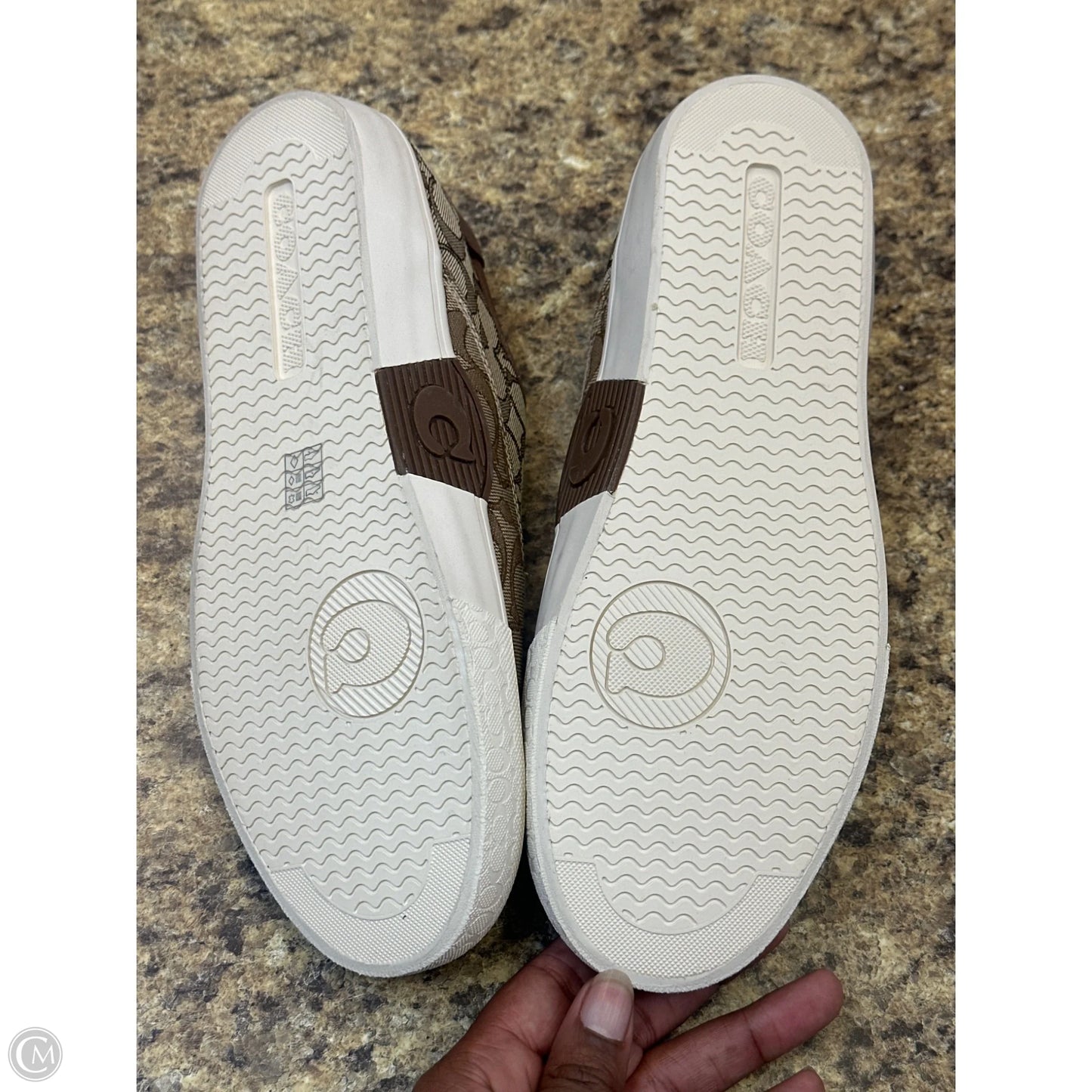 Shoes Designer By Coach In Brown & Cream, Size: 10