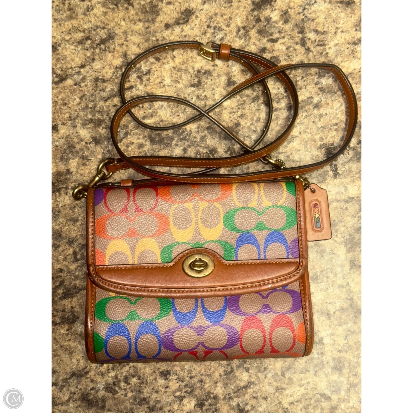 Crossbody Designer By Coach, Size: Small