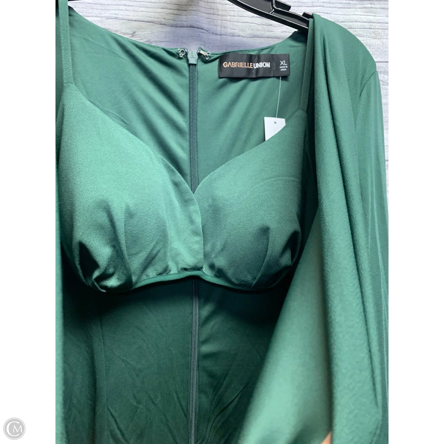 Dress Party Long By Gabrielle In Green, Size: Xl