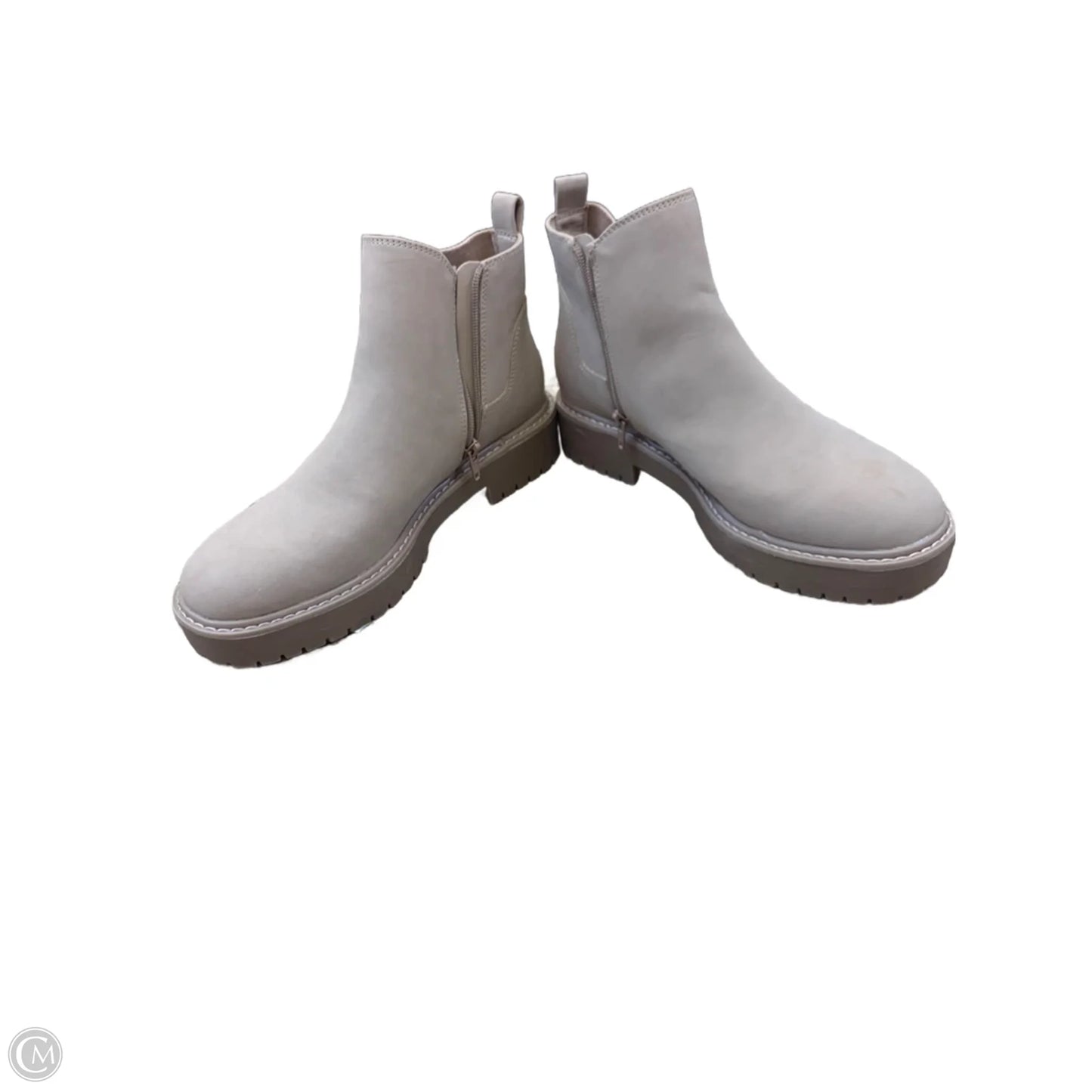 Boots Ankle Flats By Time And Tru In Tan, Size: 9