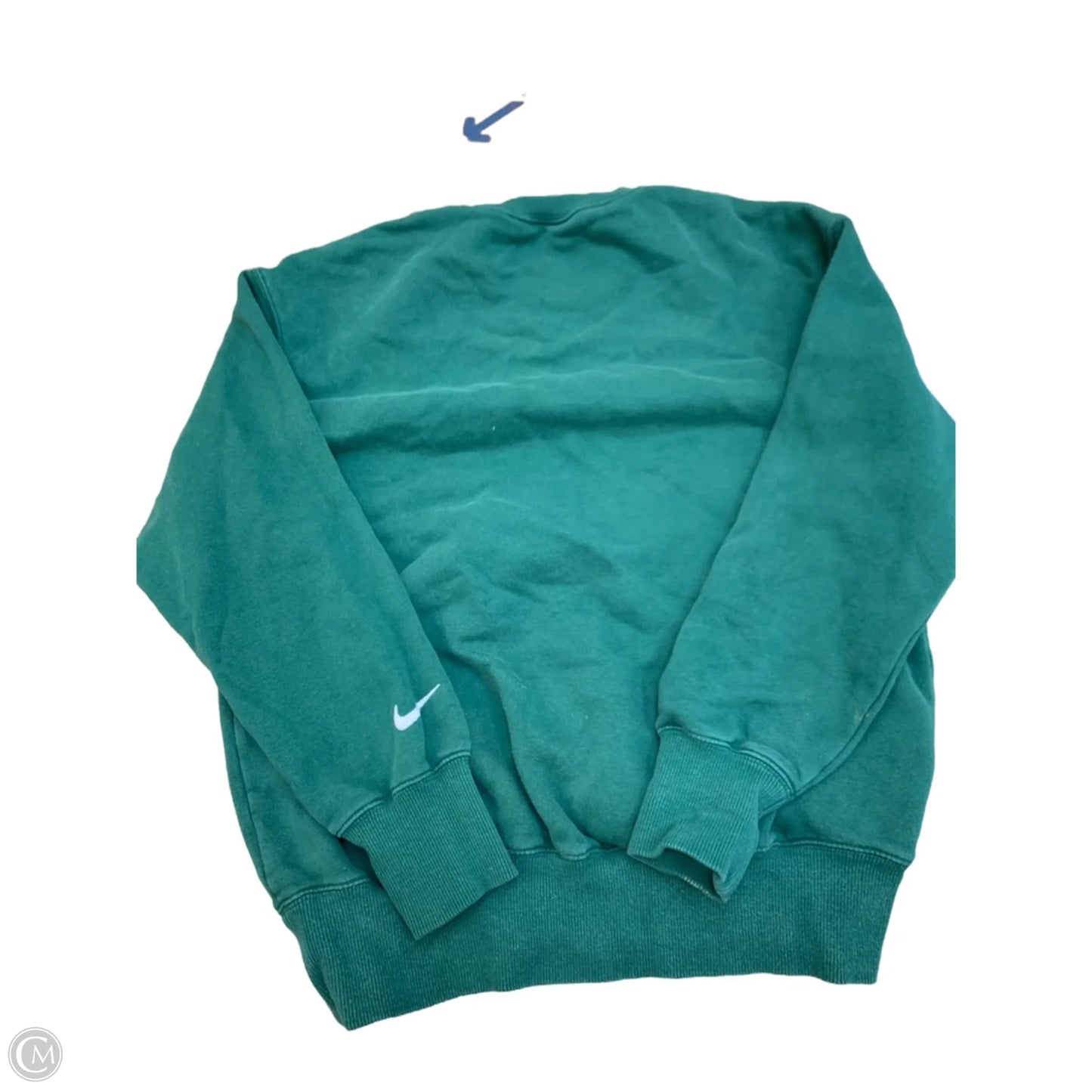 Sweatshirt Crewneck By Nike Apparel In Green, Size: Xs