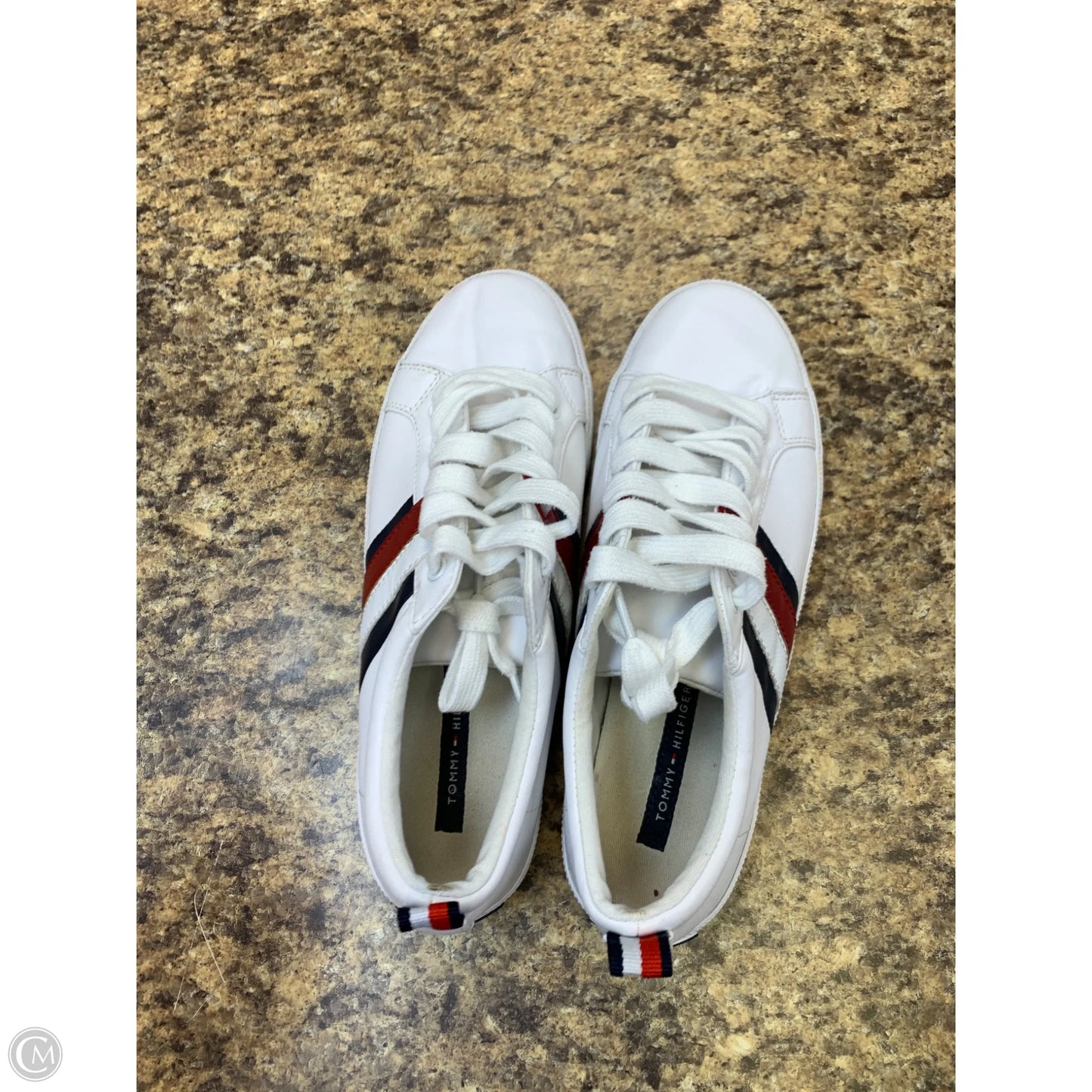 Shoes Sneakers By Tommy Hilfiger In Blue Red & White, Size: 7.5