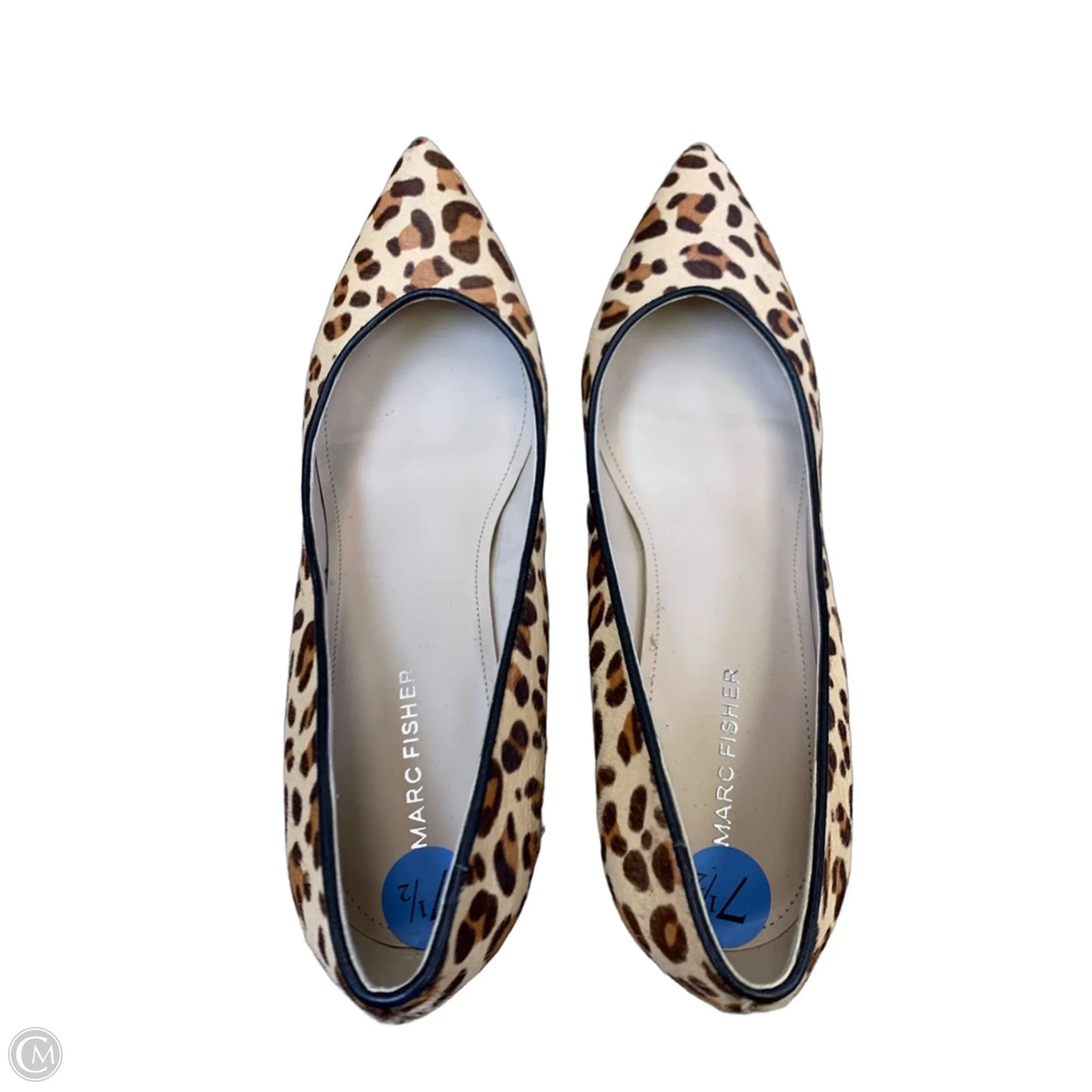 Shoes Heels Block By Marc Fisher In Animal Print, Size: 7.5