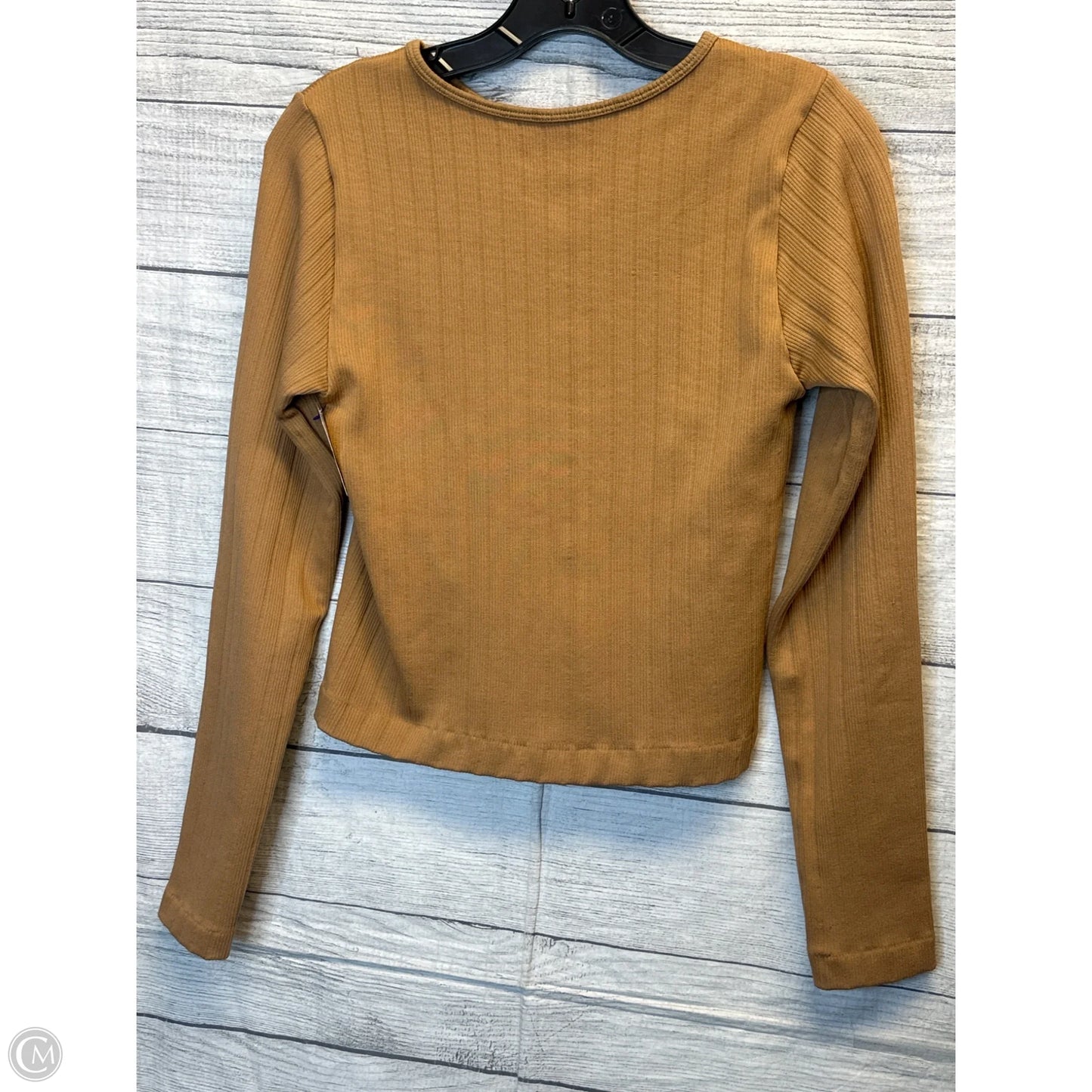 Top Long Sleeve By Clothes Mentor In Brown, Size: L