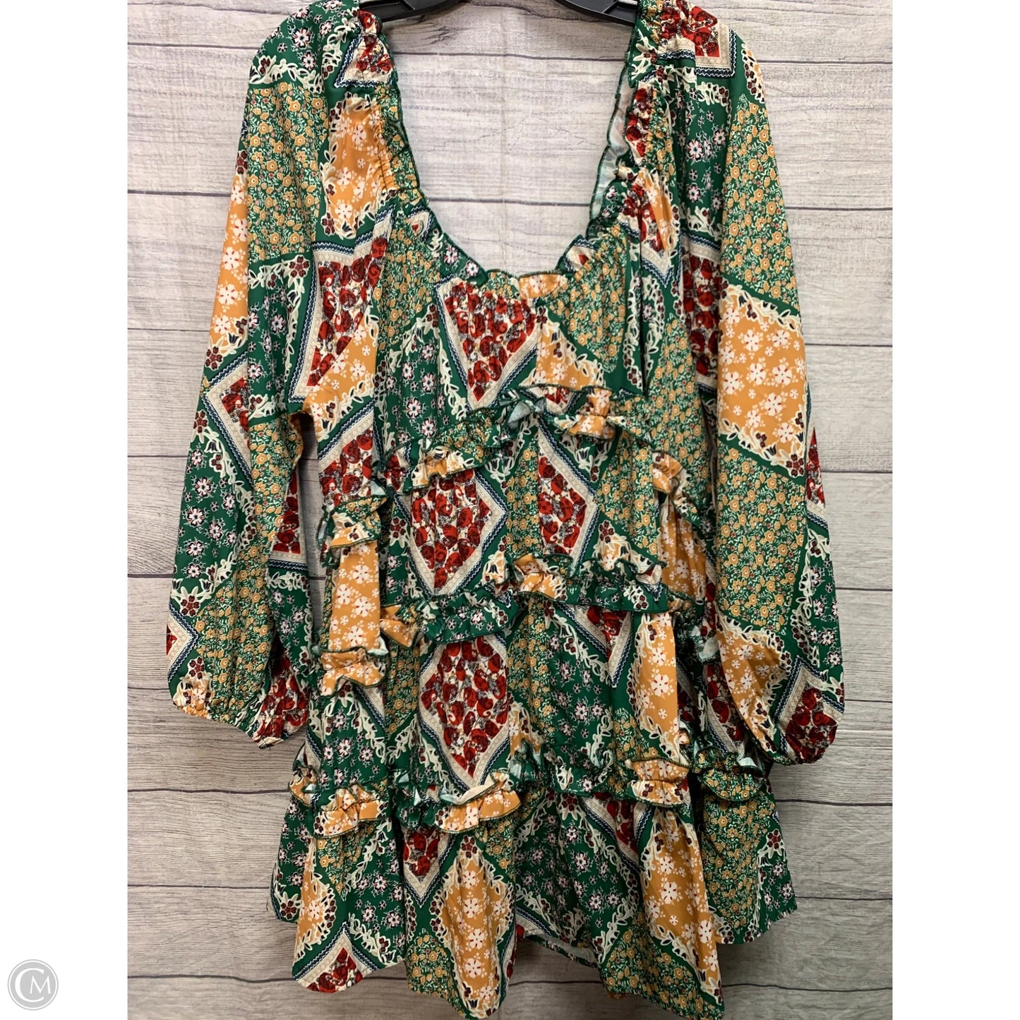 Dress Casual Midi By Clothes Mentor In Green, Size: L