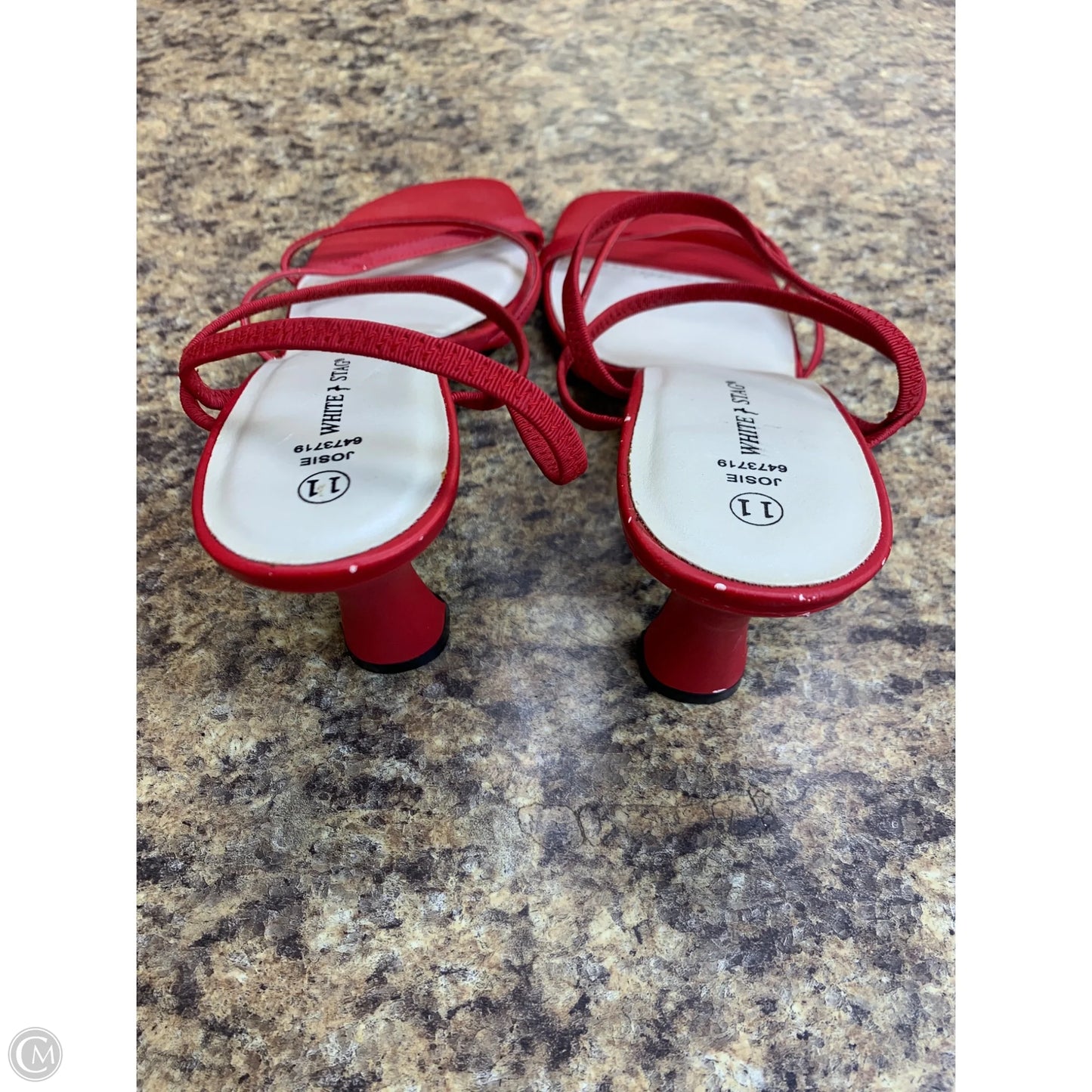 Sandals Heels Kitten By White Stag In Red, Size: 11
