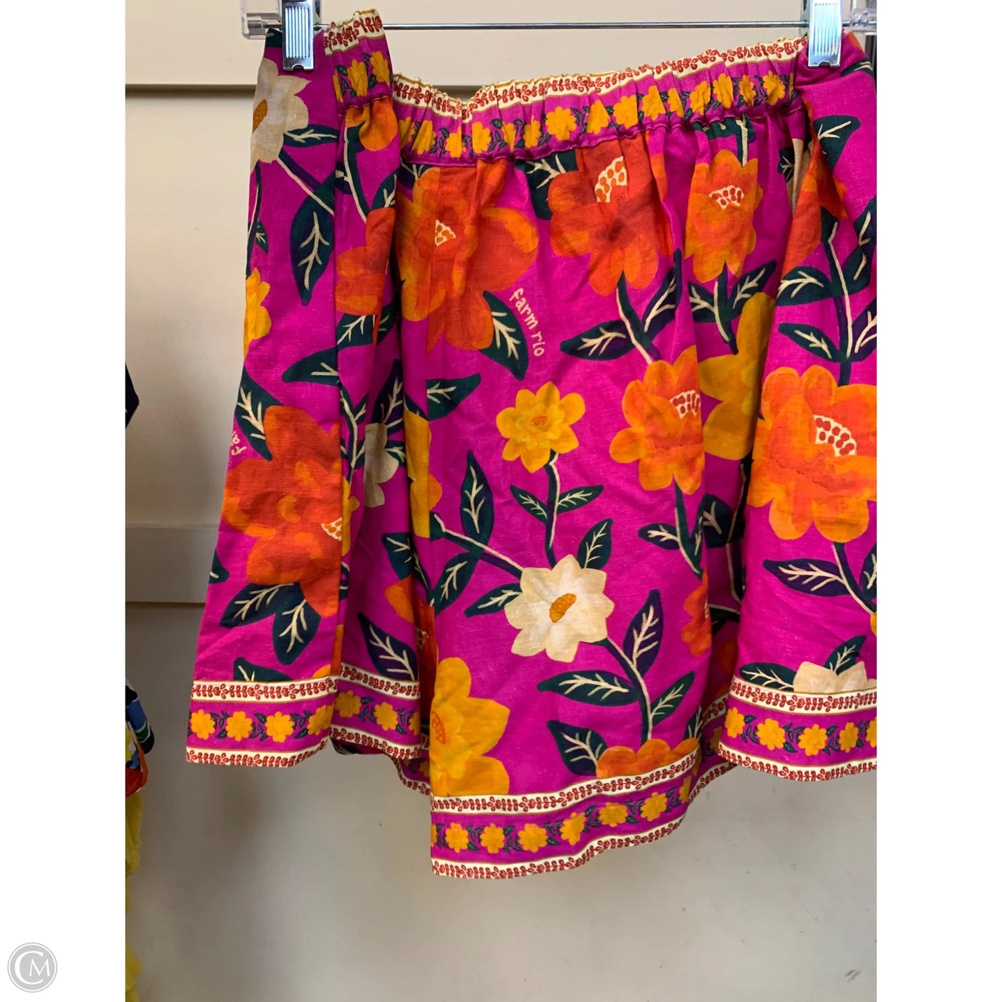 Shorts By Farm Rio In Orange & Pink, Size: Xl