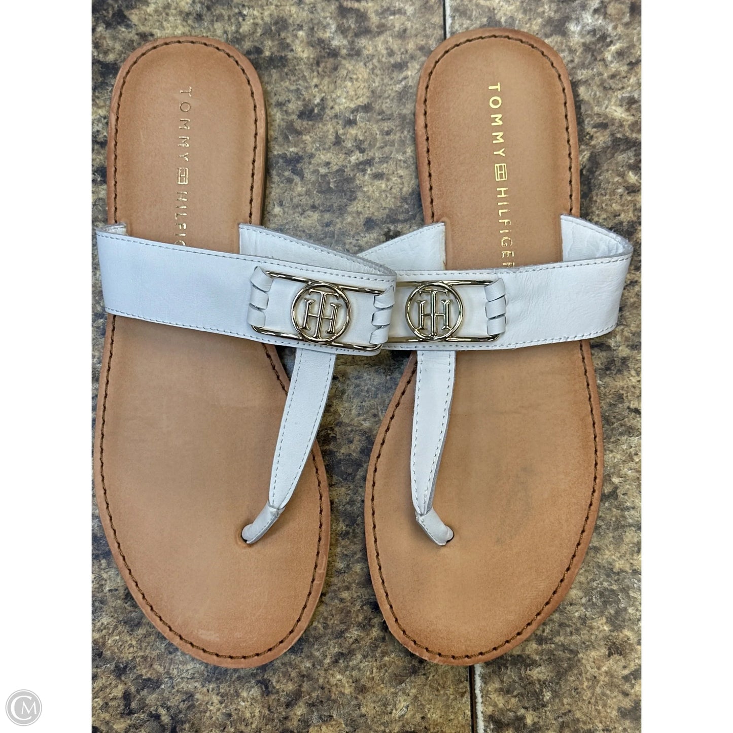 Sandals Flats By Tommy Hilfiger In White, Size: 7.5