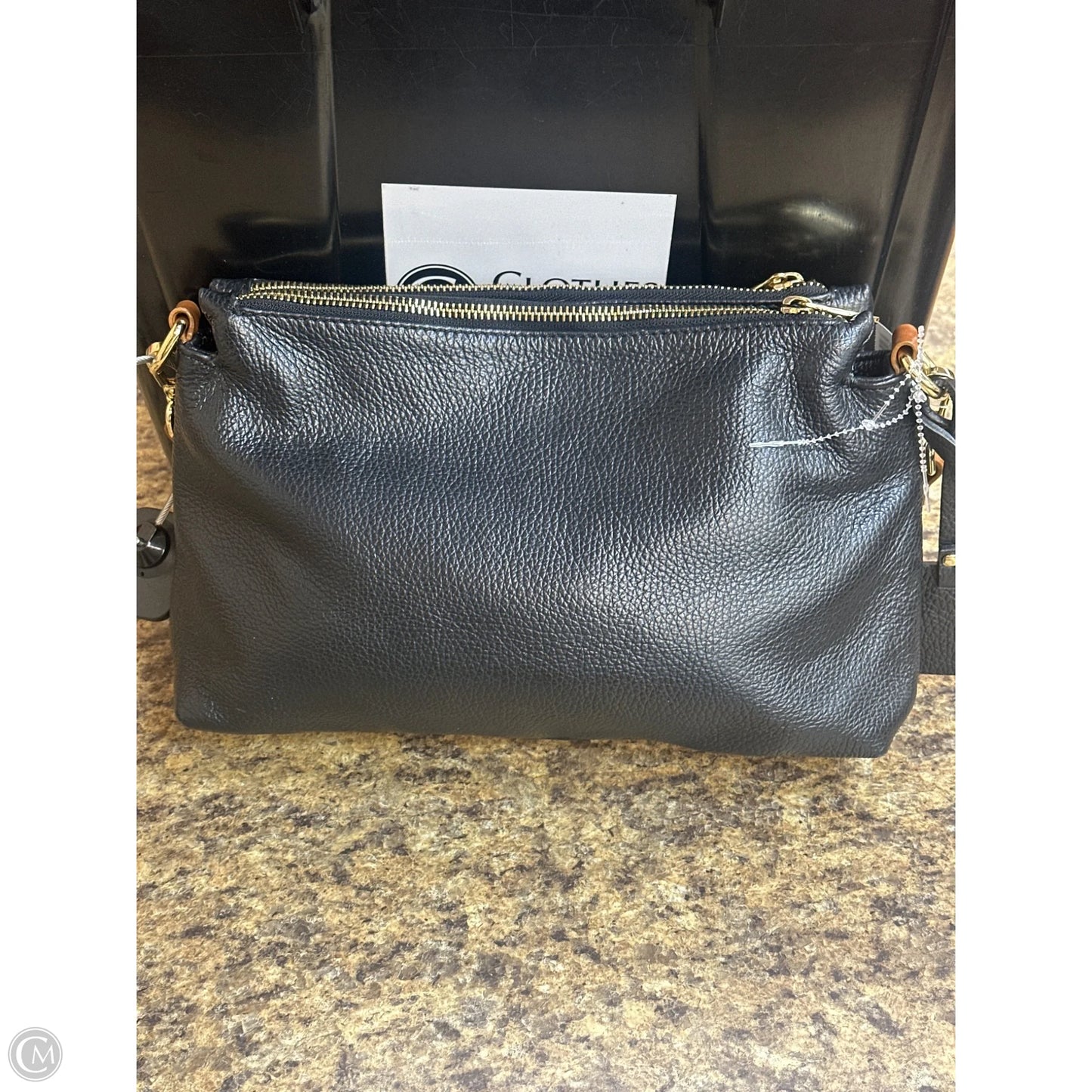 Handbag Leather By Cmf, Size: Medium
