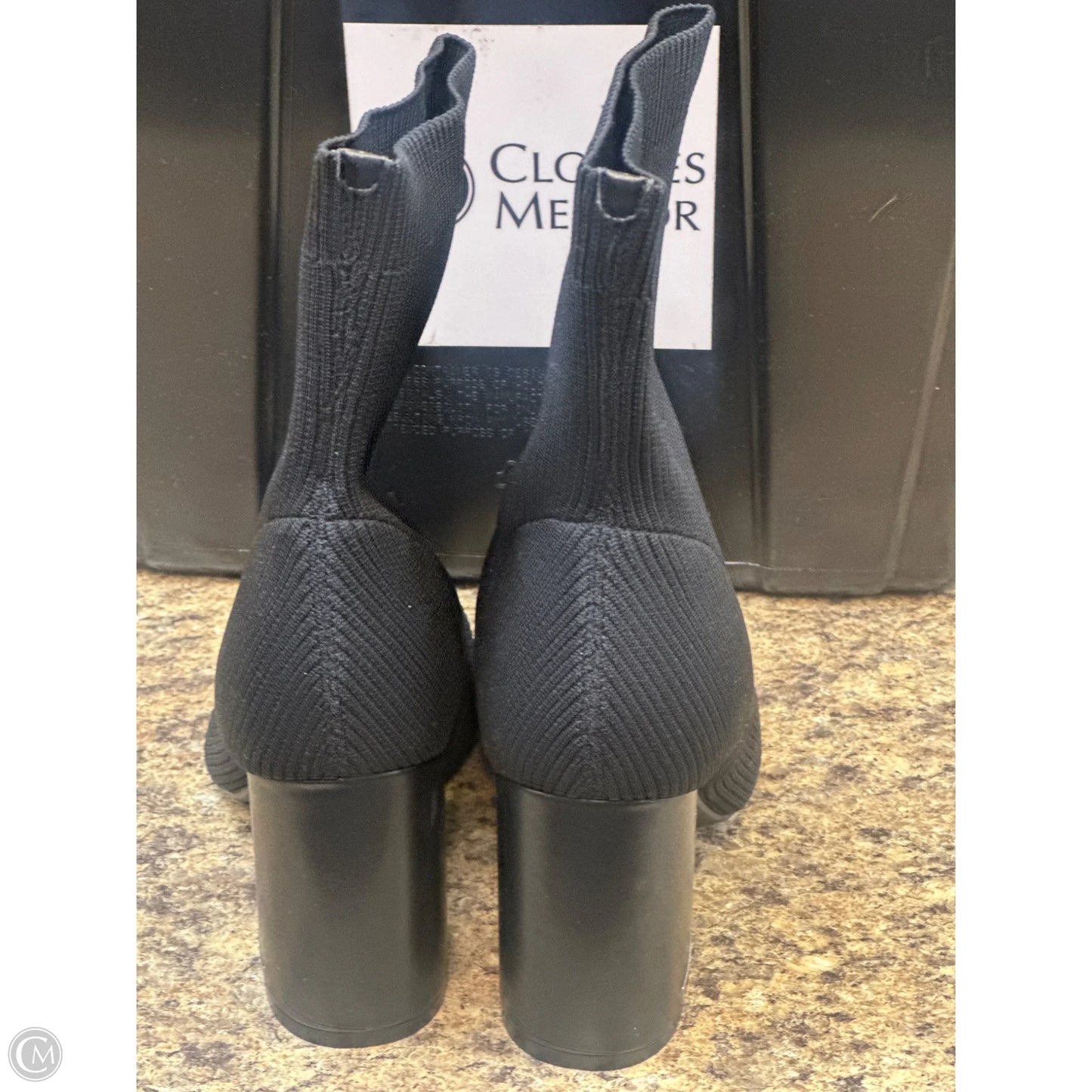 Boots Ankle Heels By Calvin Klein In Black, Size: 8