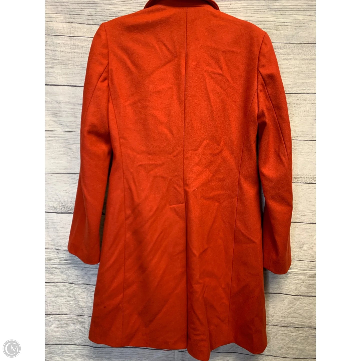 Coat Peacoat By Banana Republic In Orange, Size: Xs