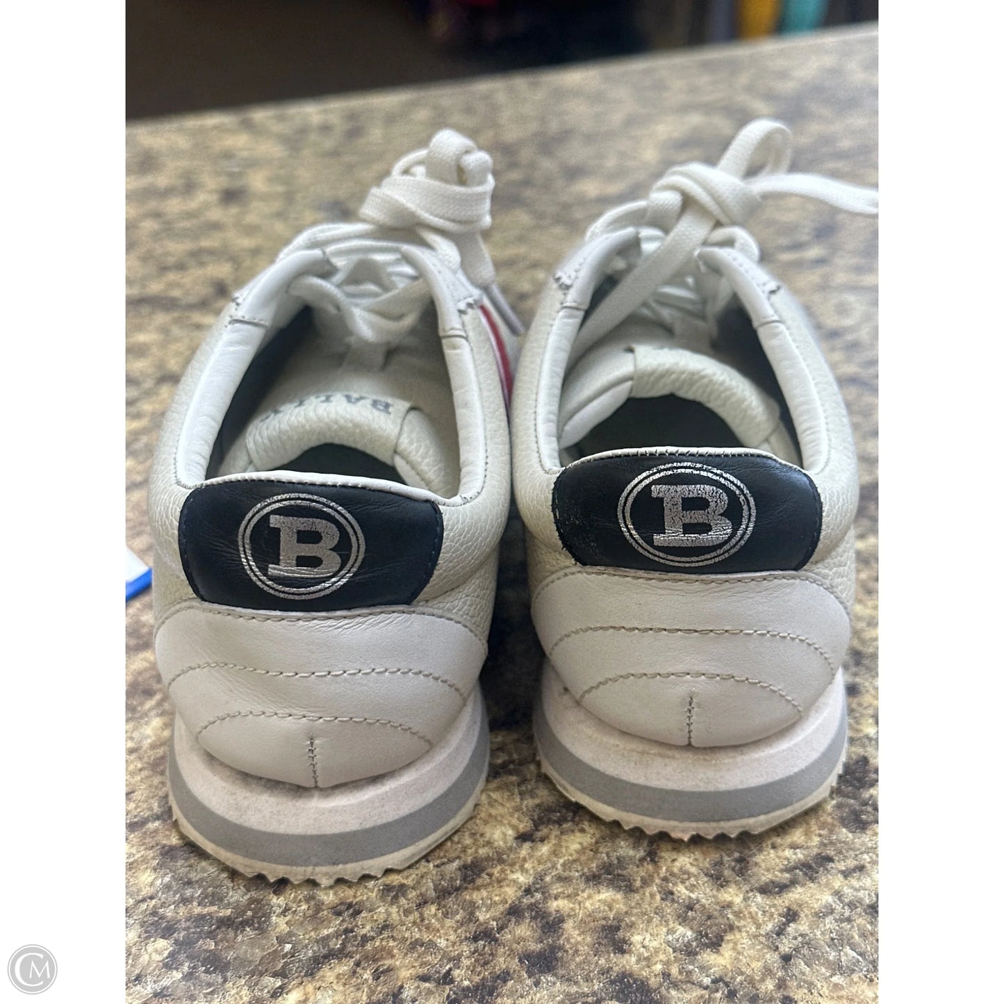 Shoes Athletic By Bally In White, Size: 5.5