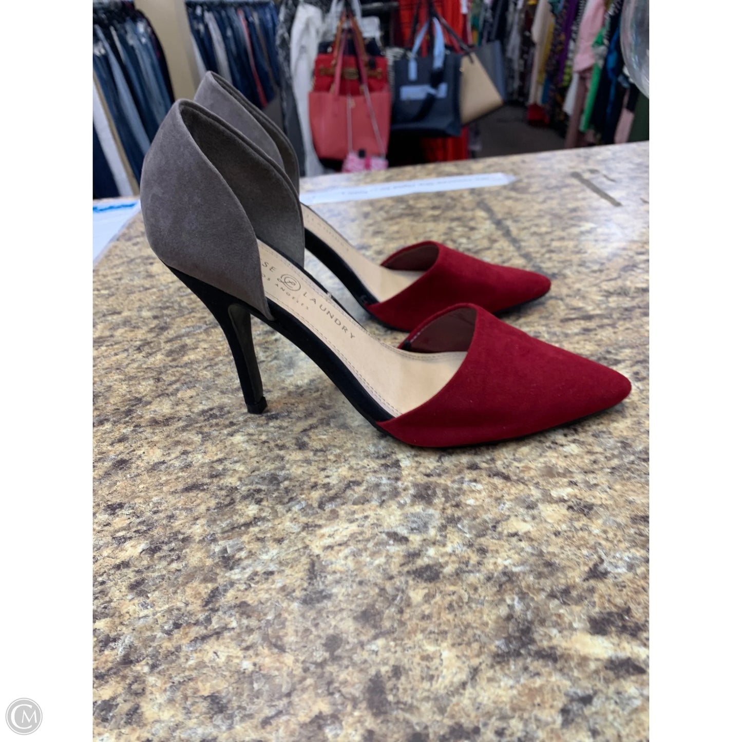 Shoes Heels Stiletto By Chinese Laundry In Red & Tan, Size: 8.5