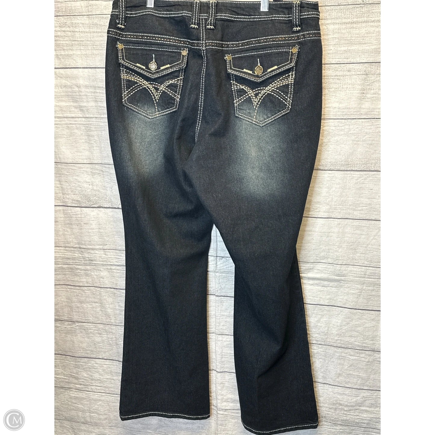 Jeans Boot Cut By Cmf In Blue Denim, Size: 20