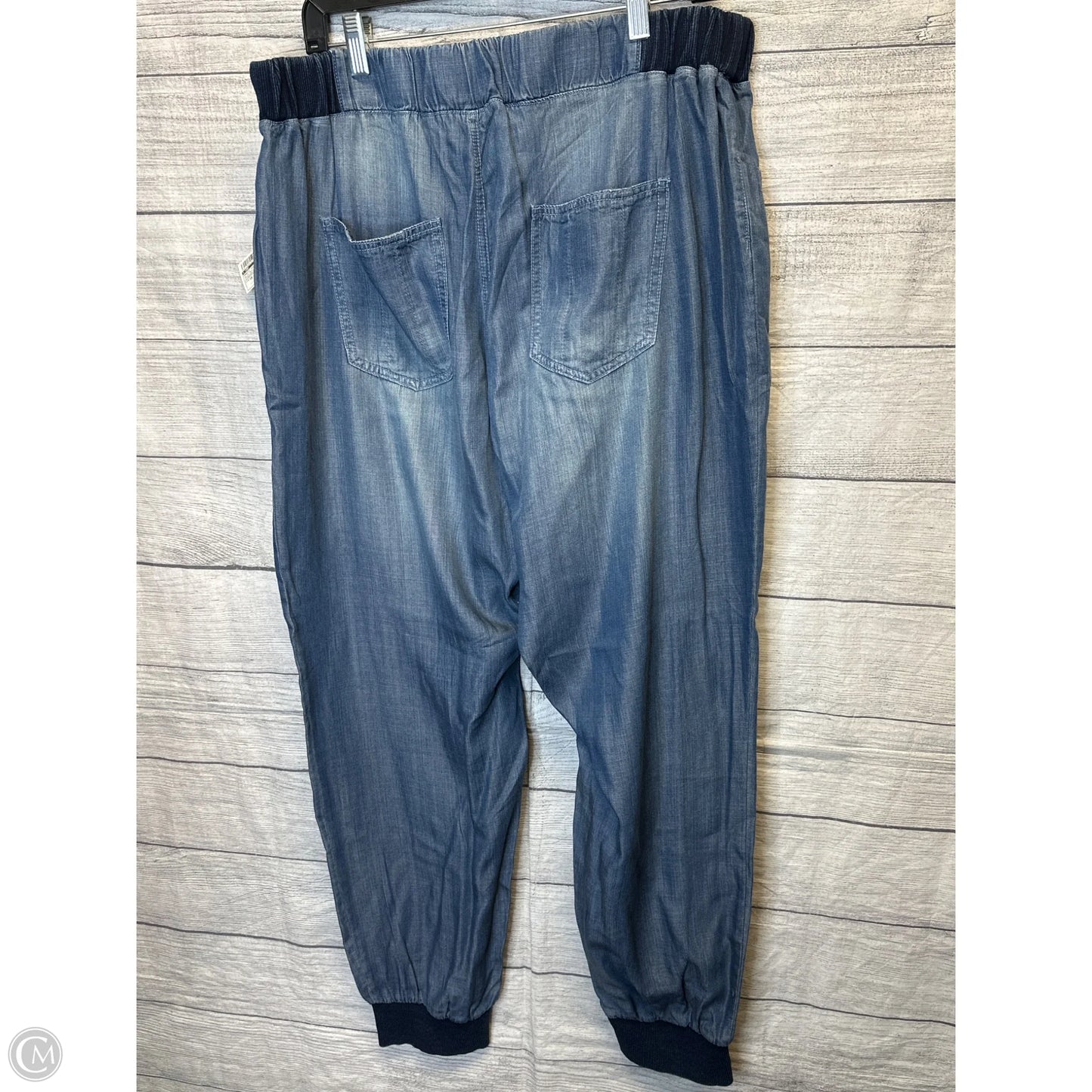 Pants Joggers By Cmf In Blue Denim, Size: 16