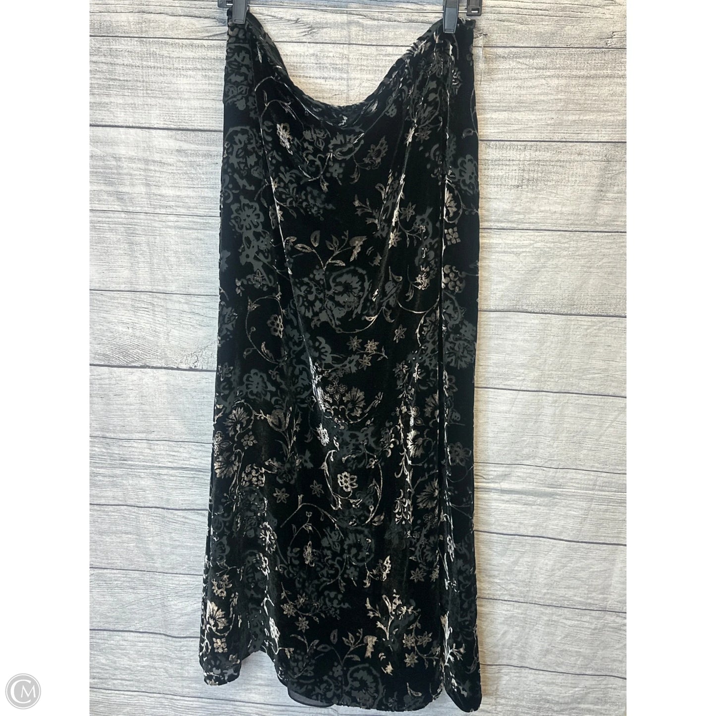 Skirt Maxi By Rena Rowan In Black & Grey, Size: 16