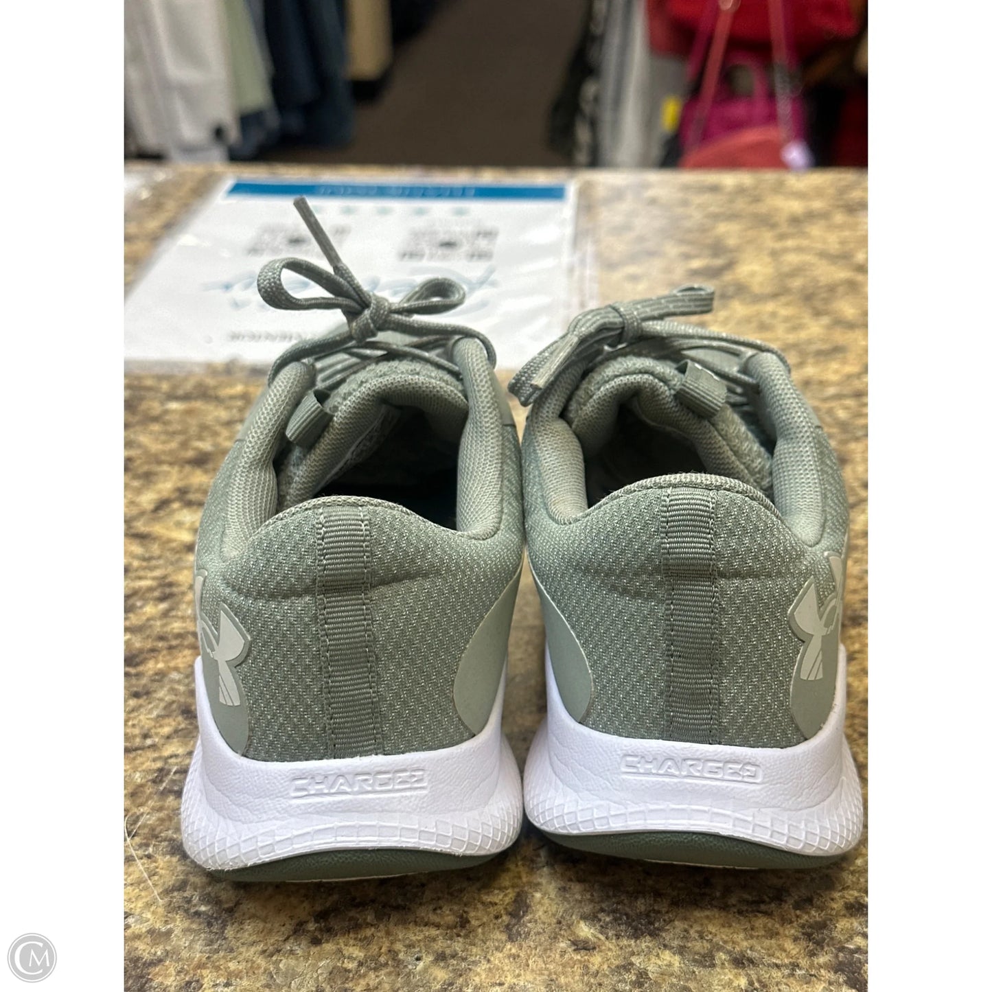 Shoes Athletic By Under Armour In Green & White, Size: 8