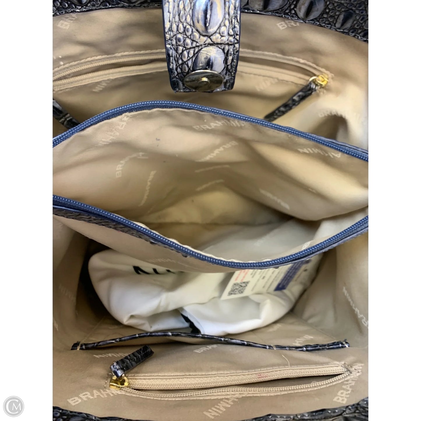 Handbag Designer By Brahmin, Size: Large