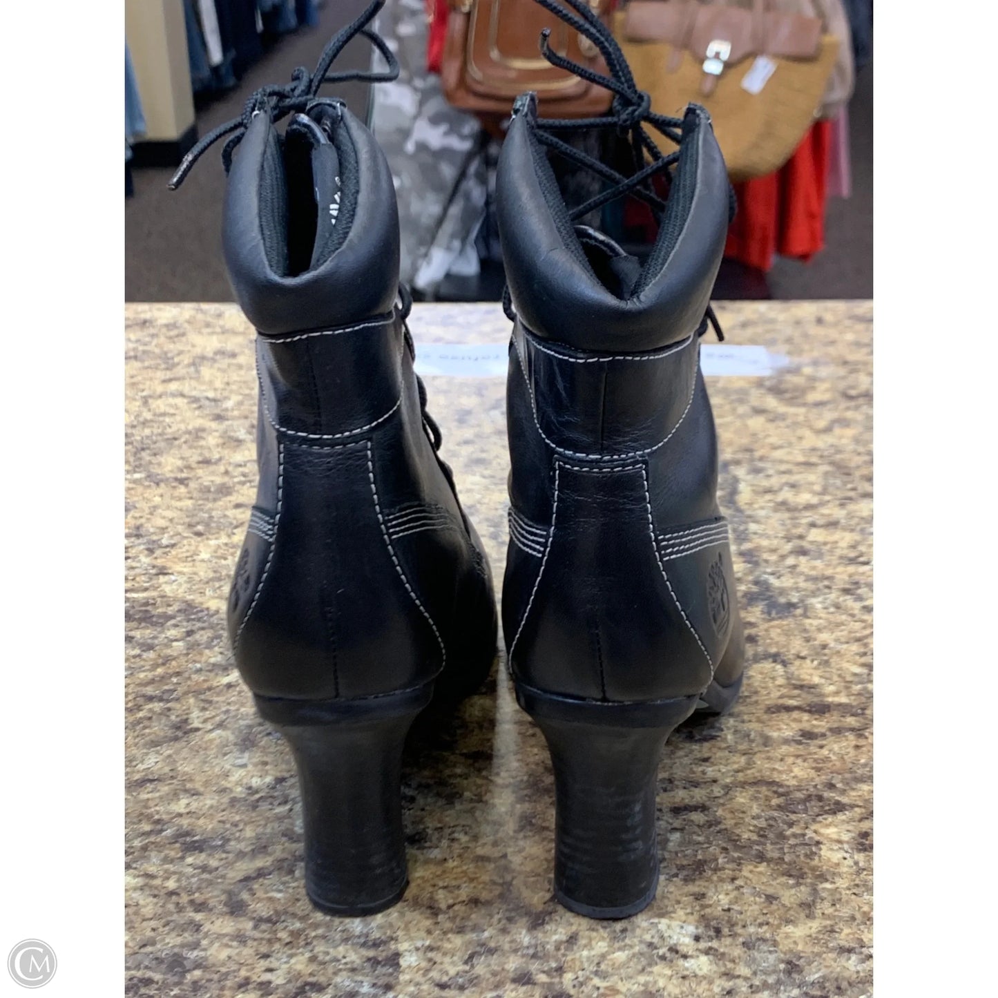 Boots Ankle Heels By Timberland In Black, Size: 7.5