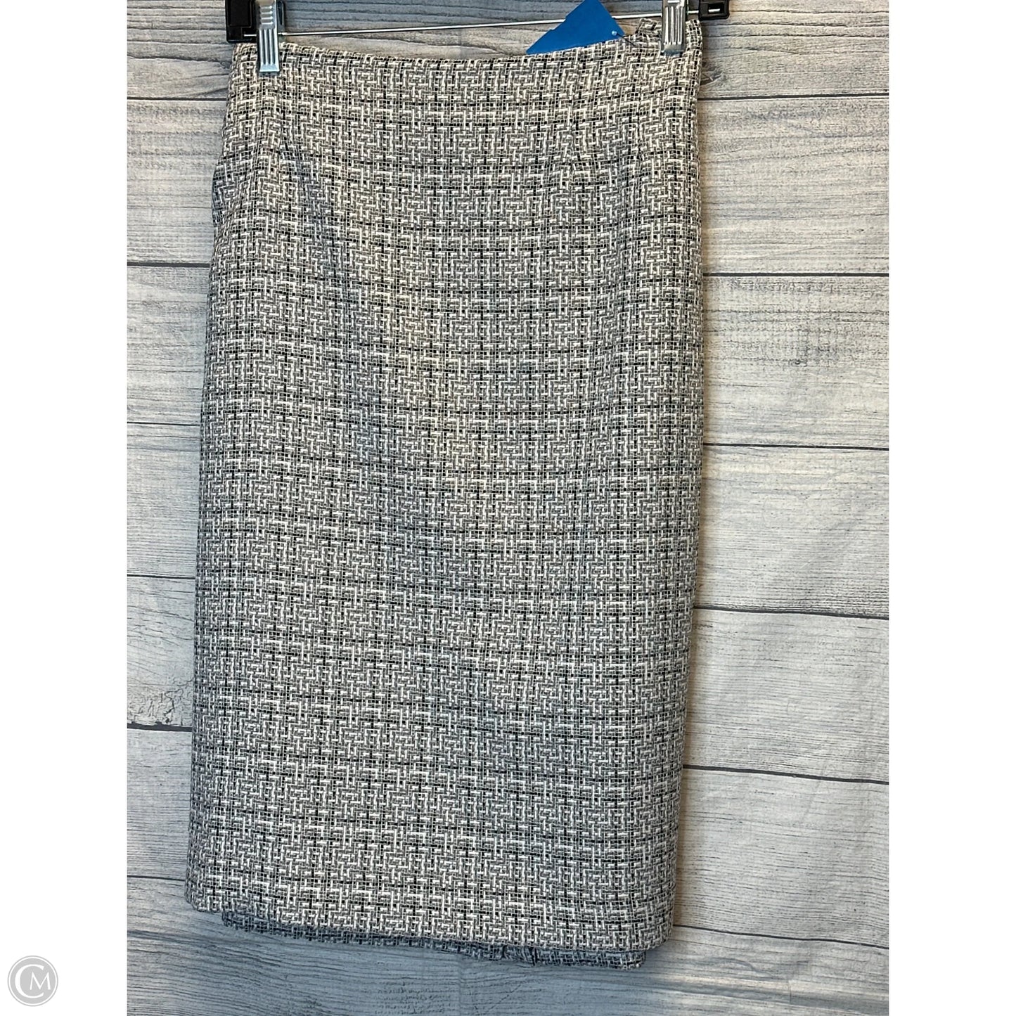 Skirt Midi By Black Label In Grey, Size: 12