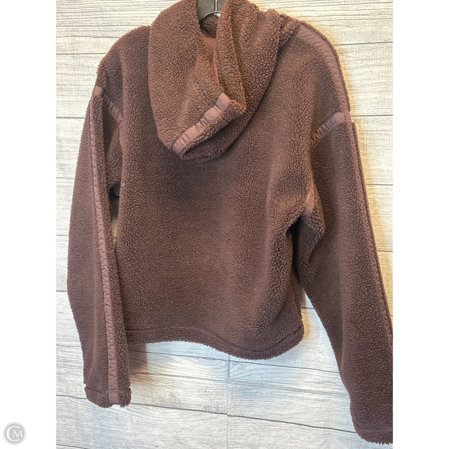 Athletic Sweatshirt Hoodie By Adidas In Brown, Size: Xs