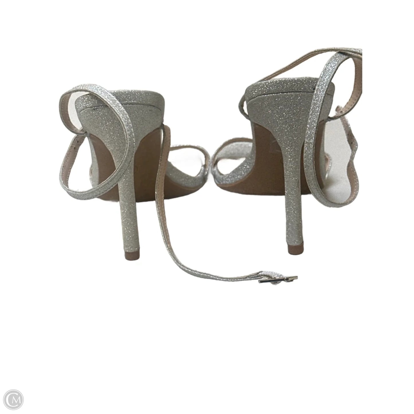 Sandals Heels Stiletto By Dream Pairs In Silver, Size: 7