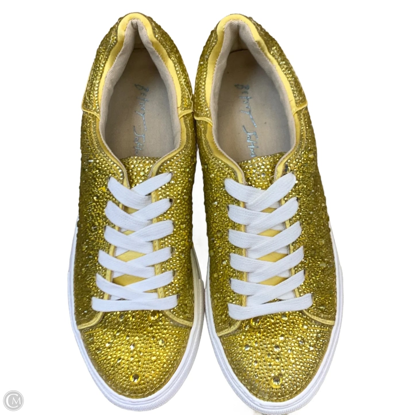 Shoes Athletic By Betsey Johnson In Gold, Size: 6