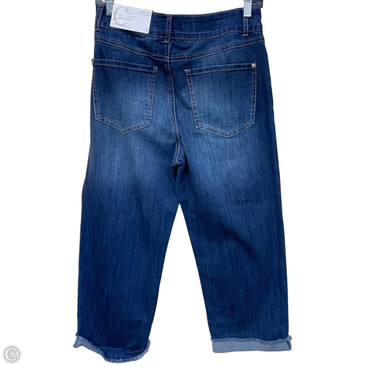 Jeans Cropped By Cato In Blue Denim, Size: 8