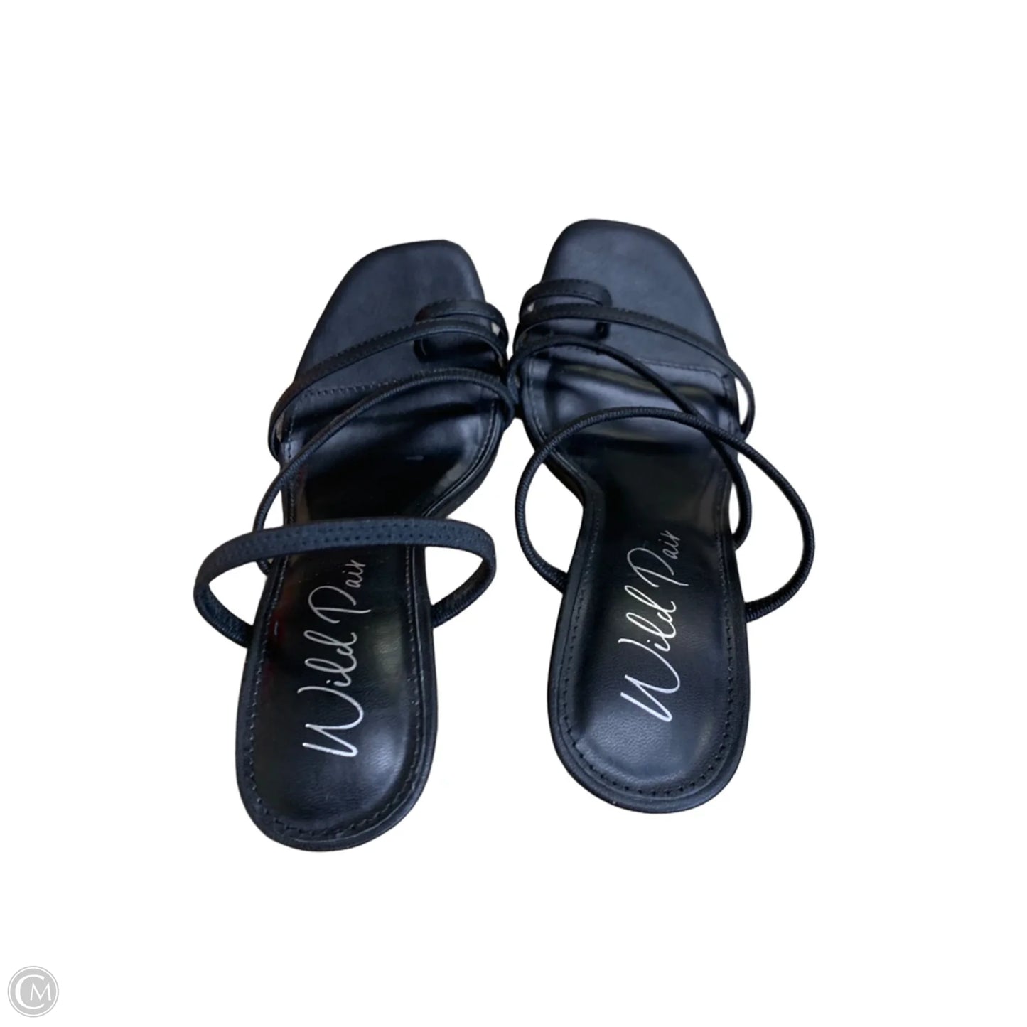 Sandals Heels Stiletto By Cmf In Black, Size: 6.5