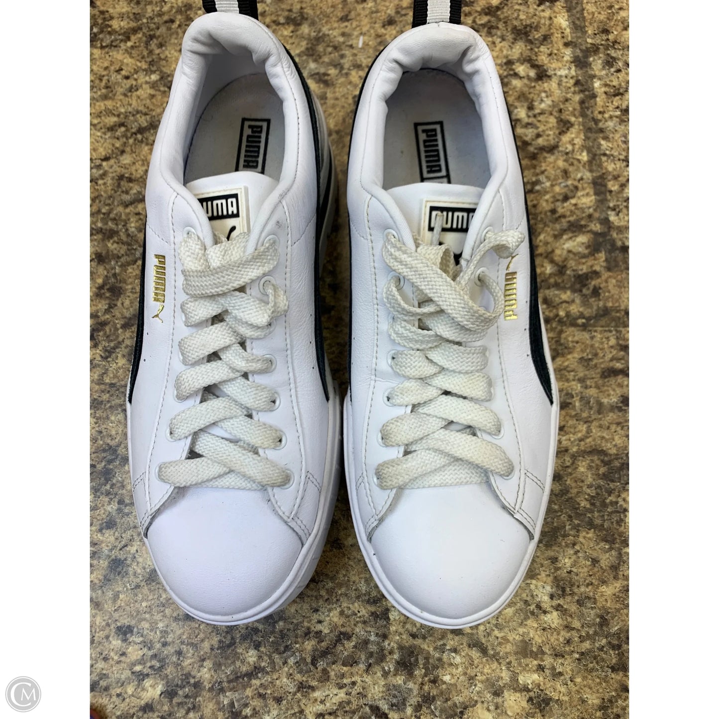 Shoes Sneakers Platform By Puma In Black & White, Size: 10