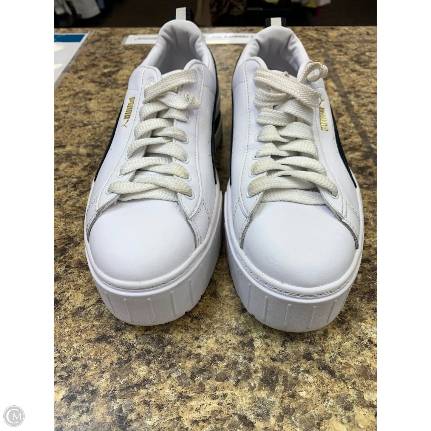 Shoes Sneakers Platform By Puma In Black & White, Size: 10
