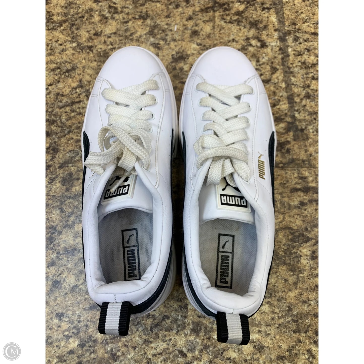 Shoes Sneakers Platform By Puma In Black & White, Size: 10