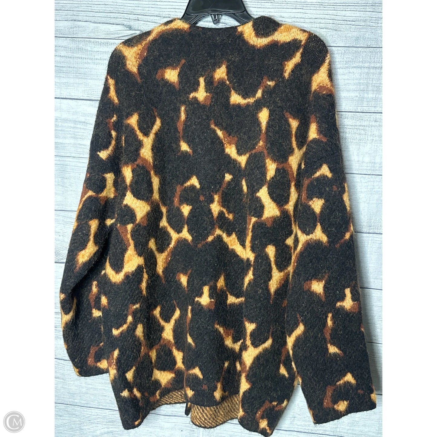 Cardigan By Cmf In Animal Print, Size: M