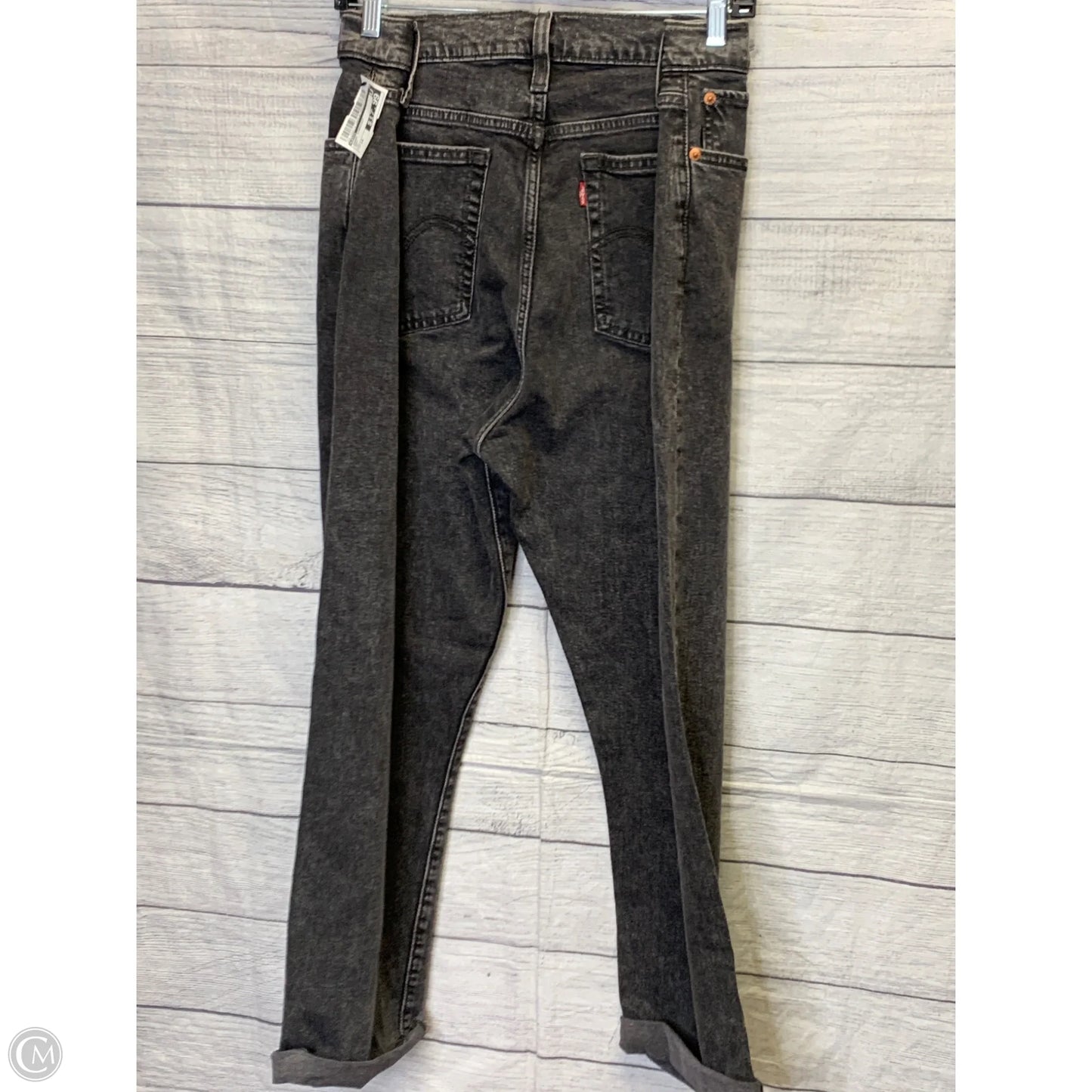 Jeans Straight By Levis In Grey, Size: 34