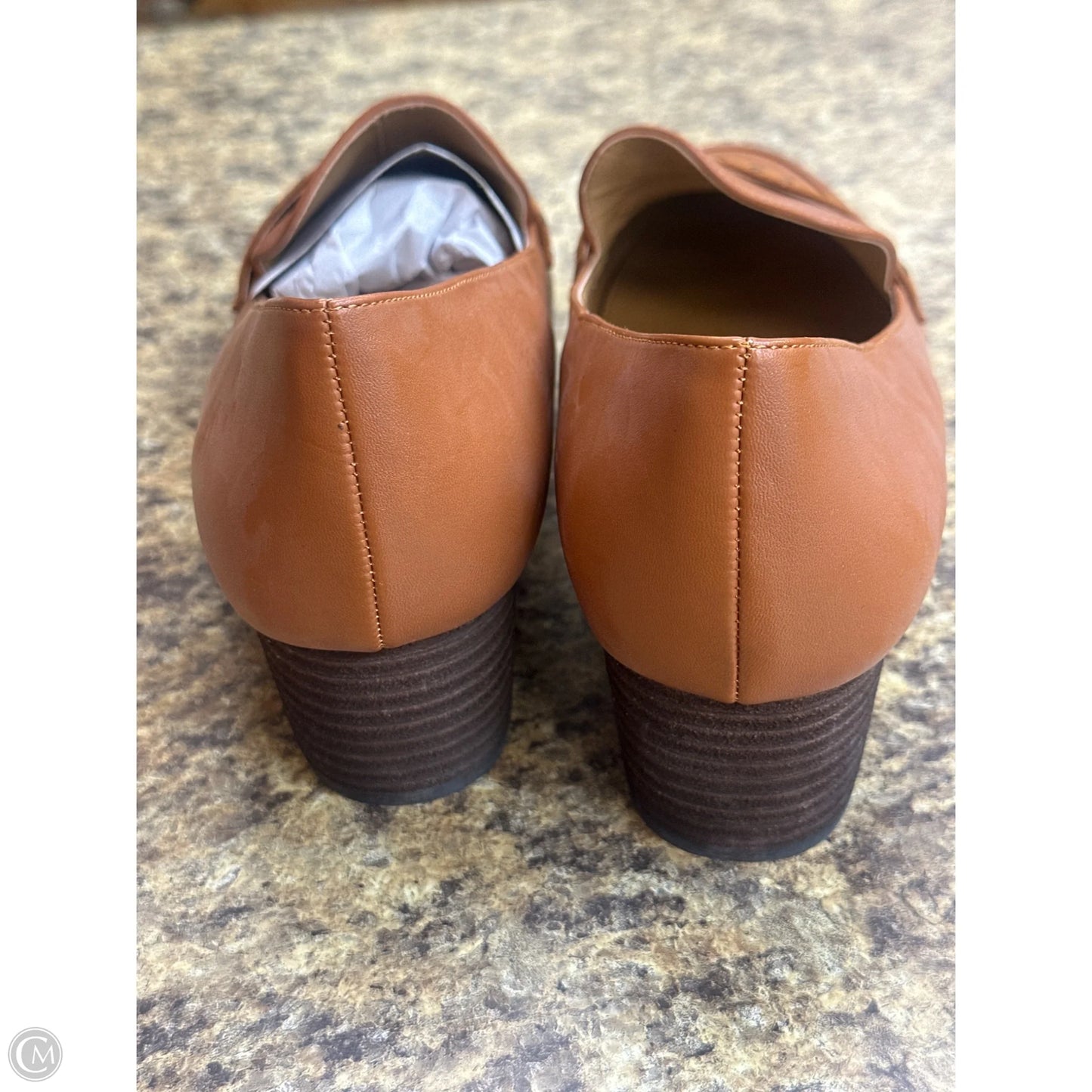 Shoes Heels Block By Comfortview In Brown, Size: 9