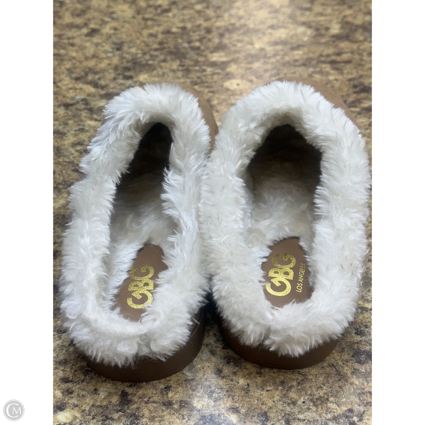 Shoes Flats By Cmf In Brown & White, Size: 8.5