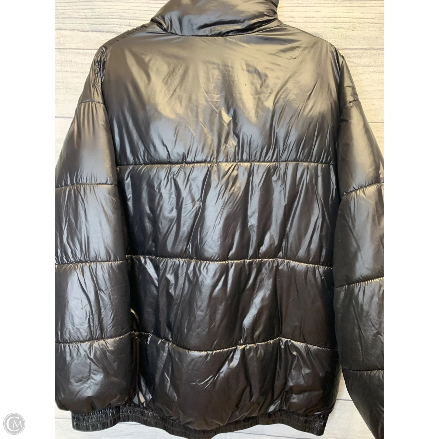Coat Puffer & Quilted By Divided In Black, Size: S