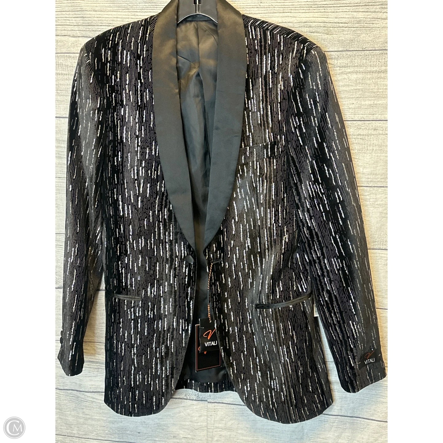 Blazer By Cmf In Black & Silver, Size: S