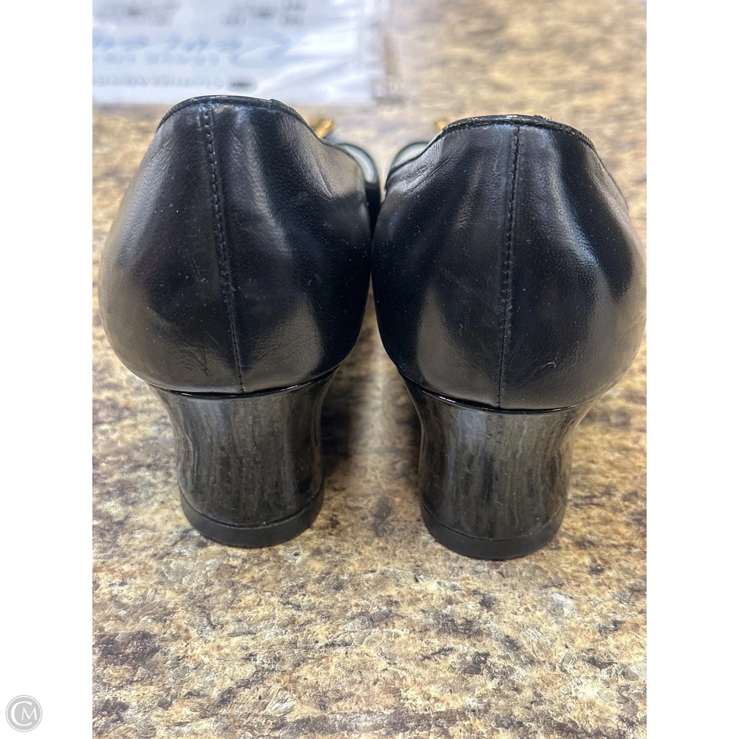 Sandals Heels Kitten By Bruno Magli Shoes In Black, Size: 9