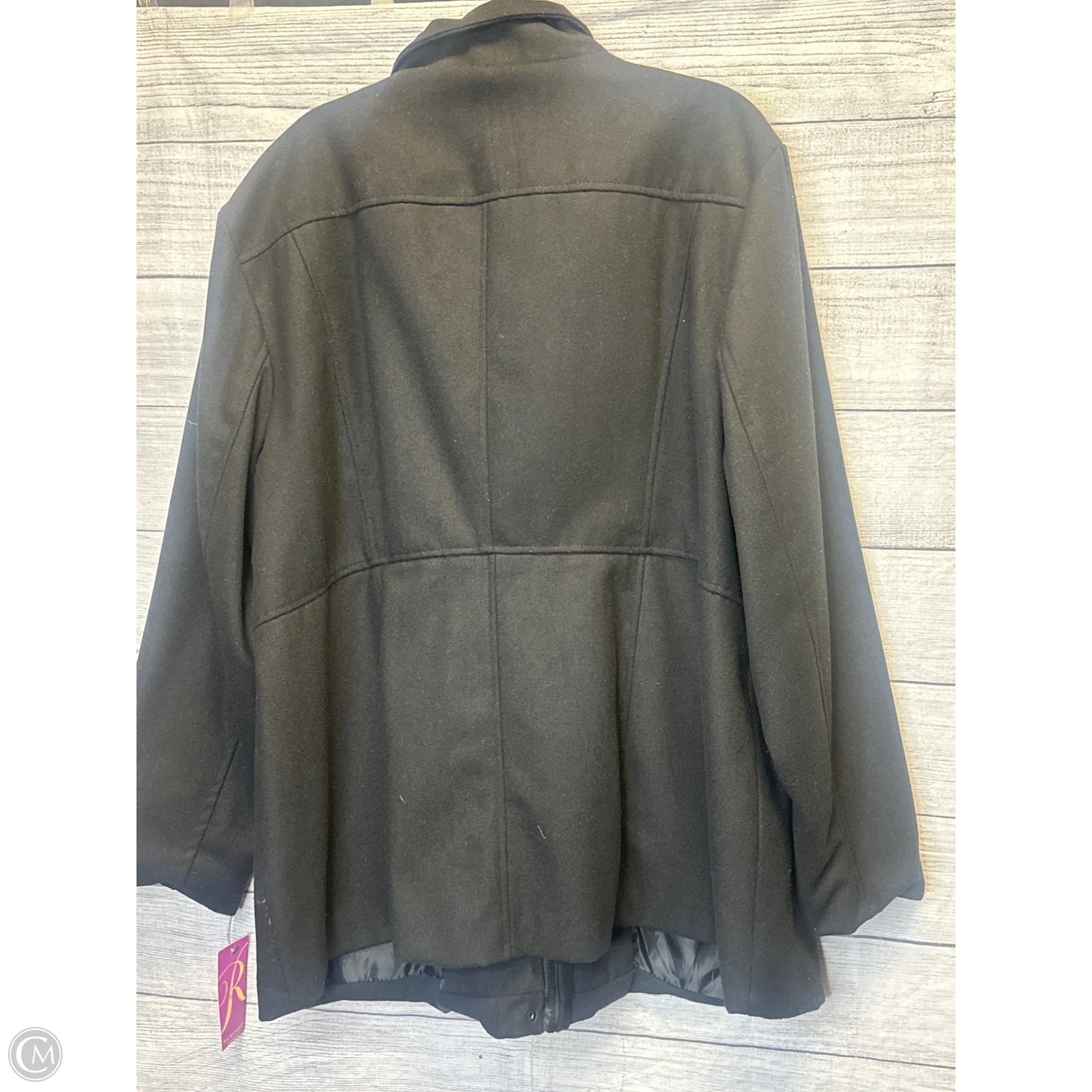 Coat Peacoat By Rampage In Black, Size: 3x