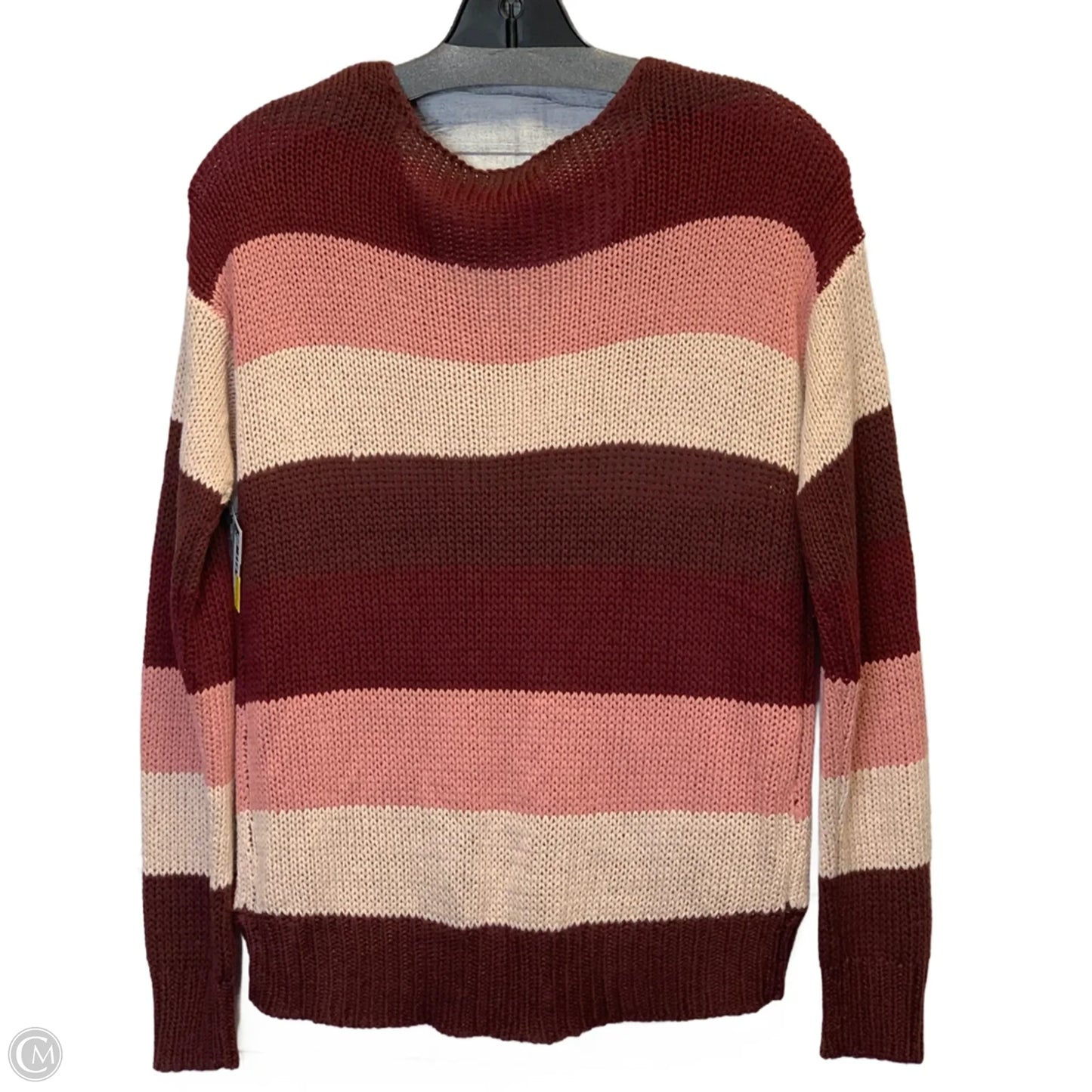 Sweater By Harper In Pink & Red, Size: Xs