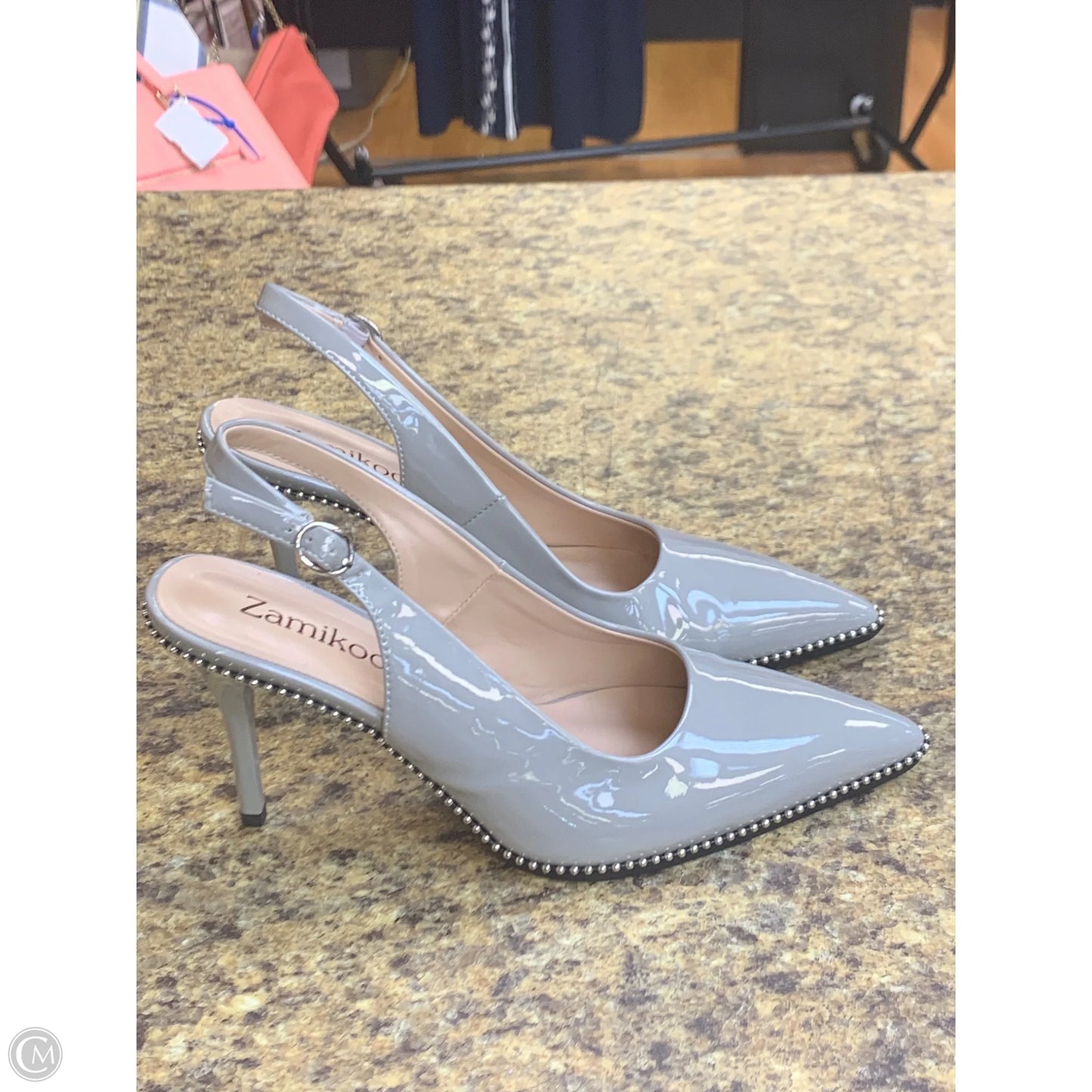 Shoes Heels Stiletto By Cmf In Grey, Size: 8