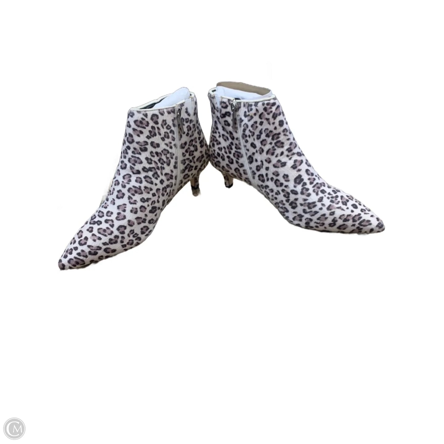Boots Ankle Flats By Comfortview In Animal Print, Size: 11