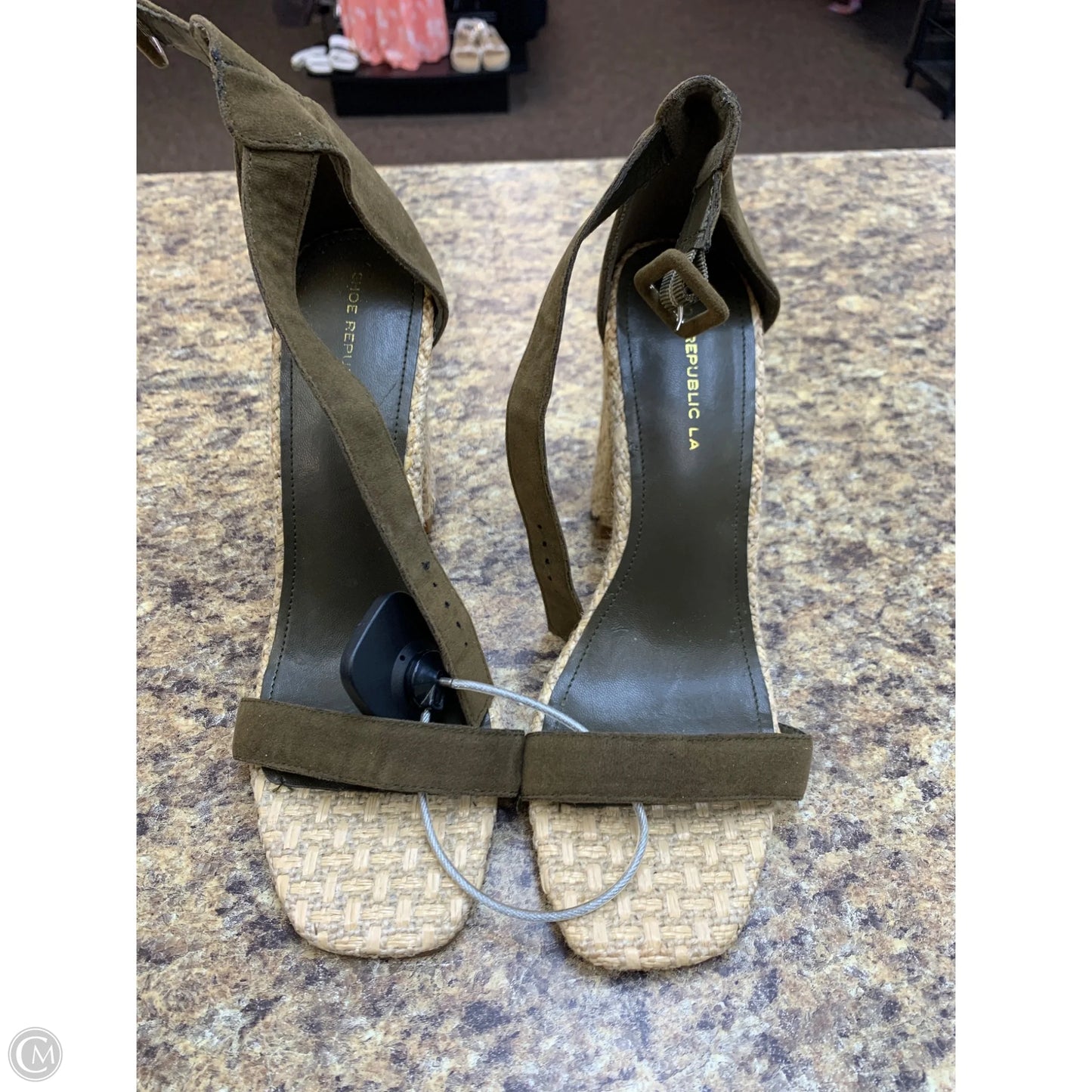 Shoes Heels Block By Cmf In Green, Size: 10