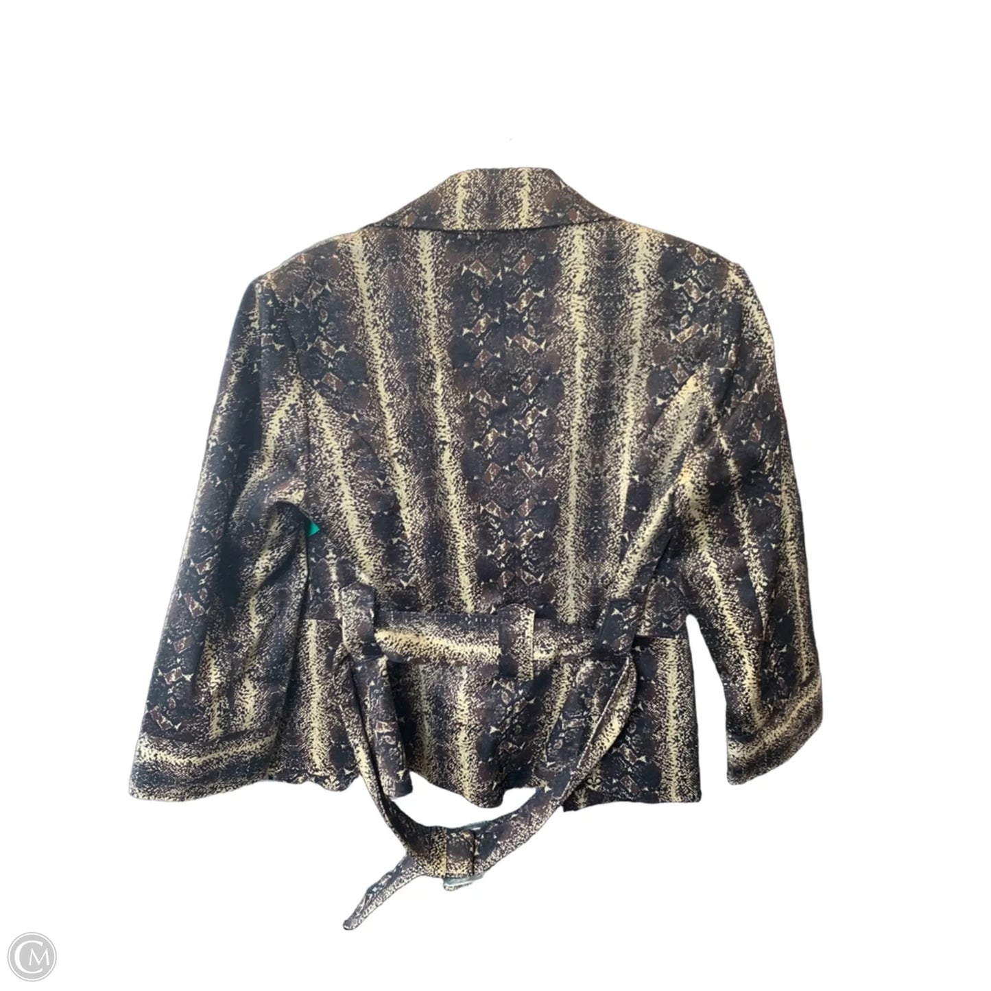 Blazer By Grace Elements In Snakeskin Print, Size: 4