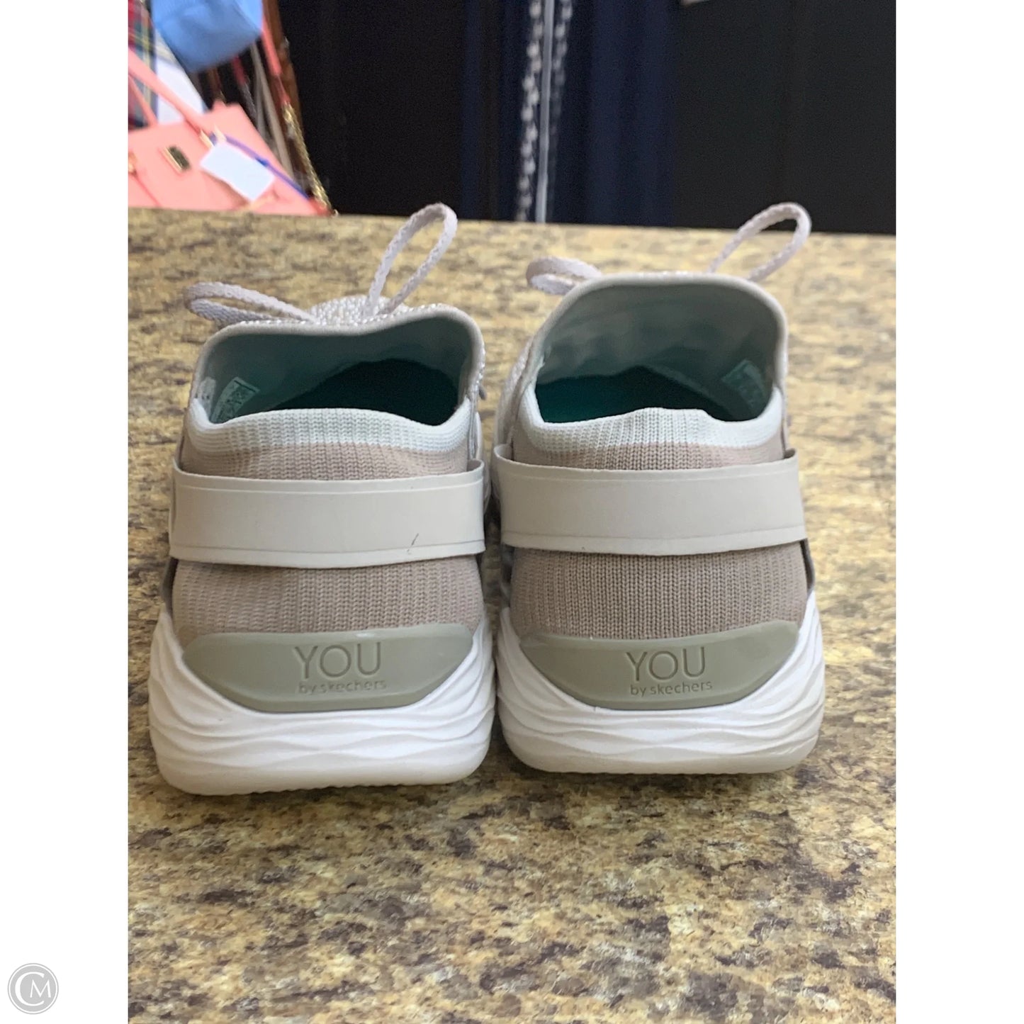 Shoes Athletic By Skechers In Tan, Size: 10