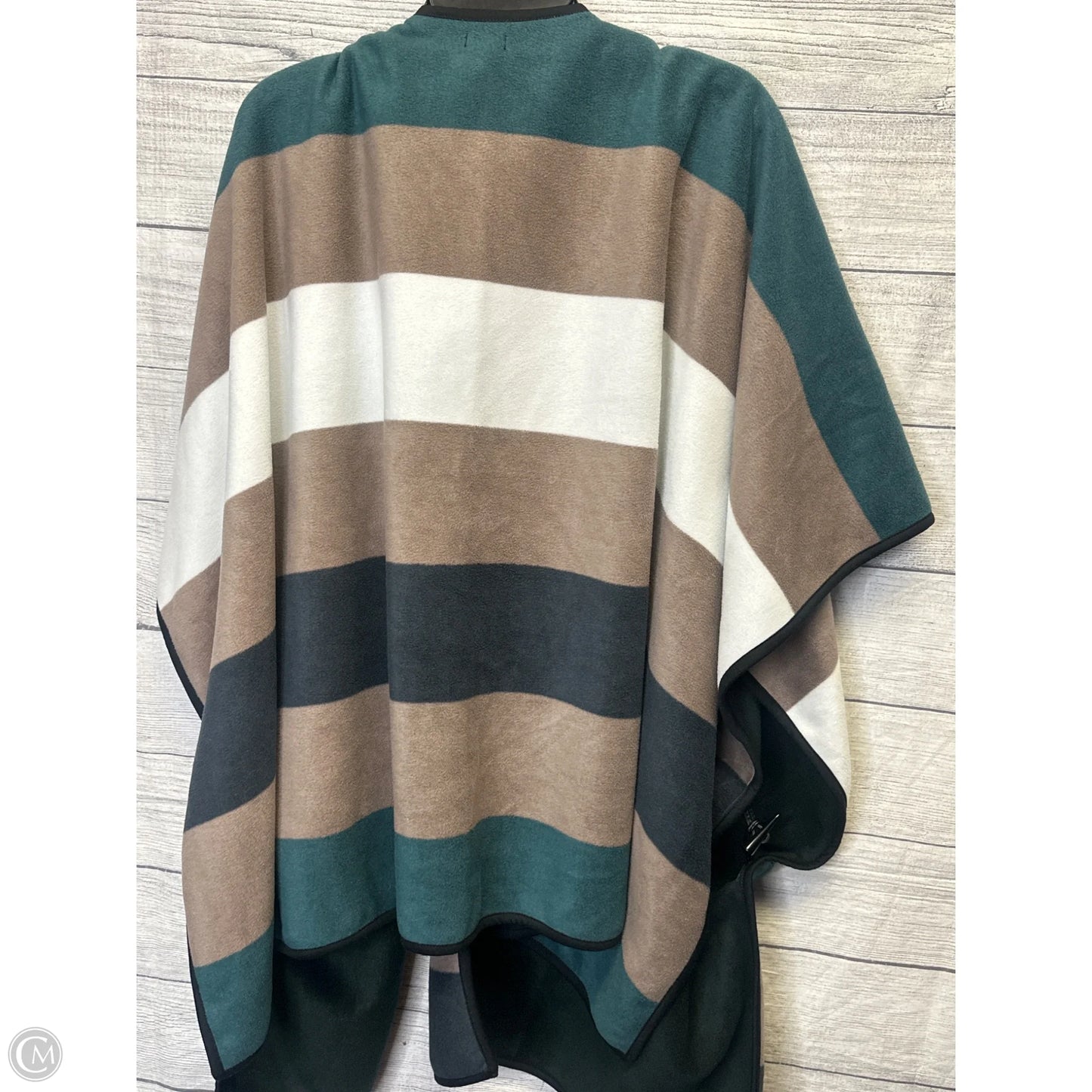 Sweater Short Sleeve By Serra In Brown & Green