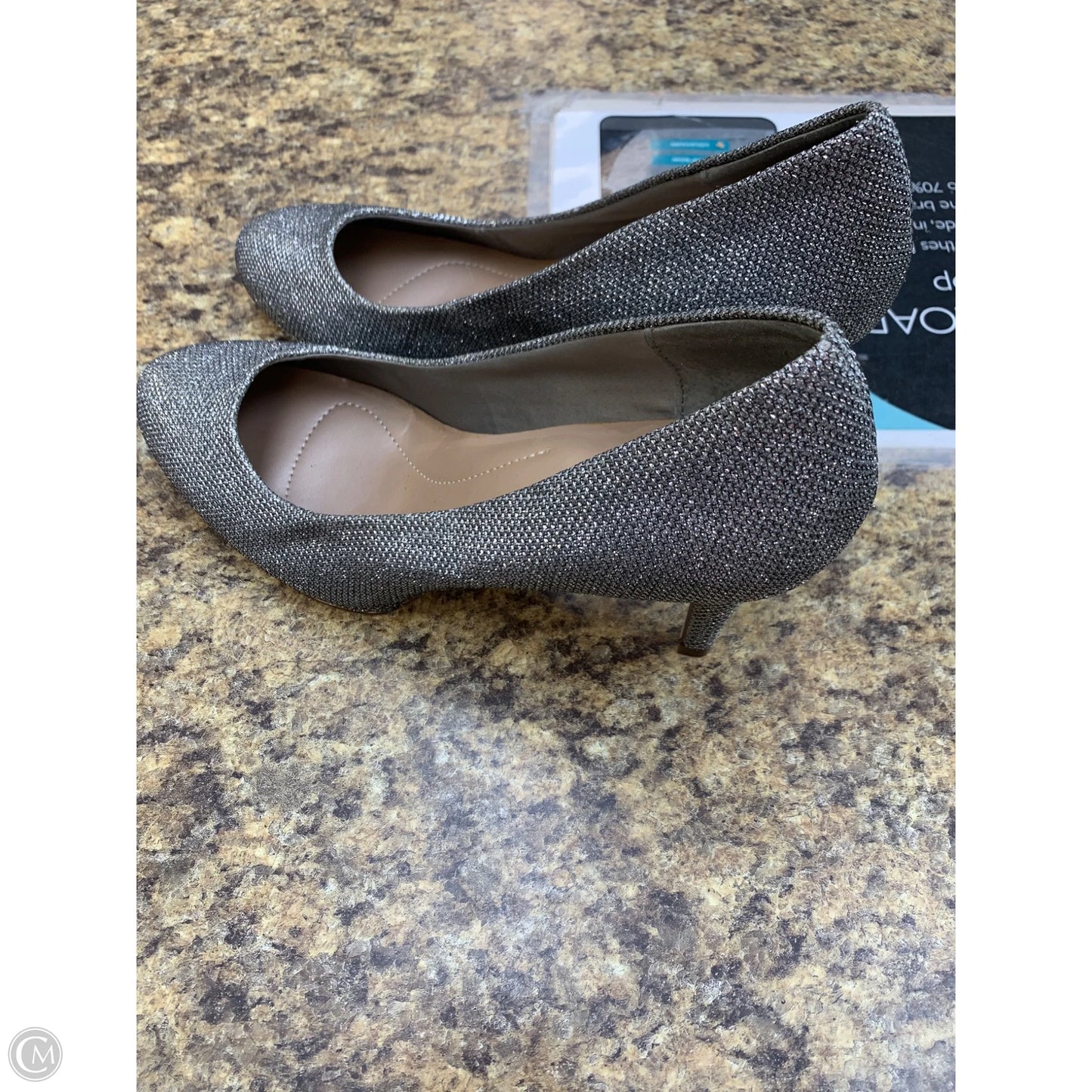 Shoes Heels Stiletto By Style And Company In Silver, Size: 9