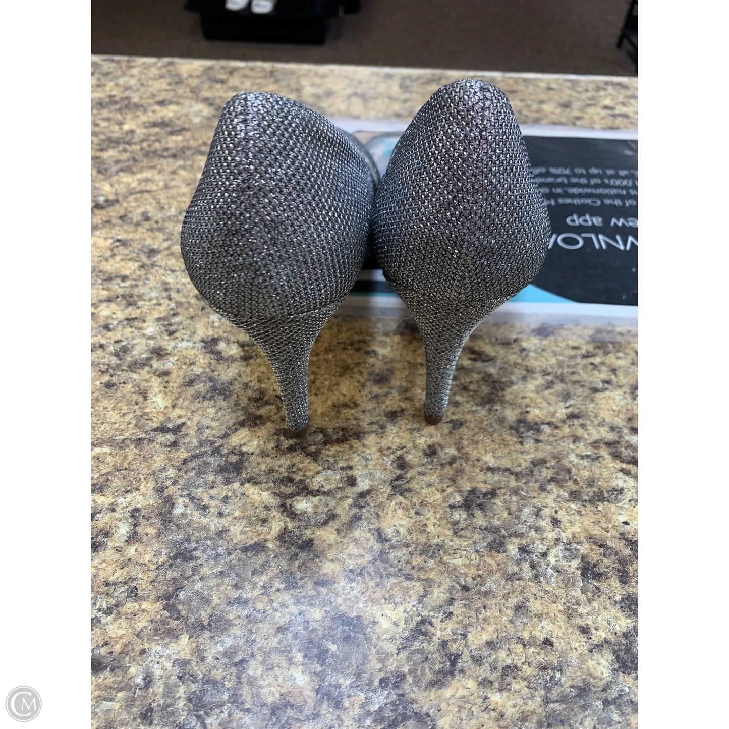 Shoes Heels Stiletto By Style And Company In Silver, Size: 9
